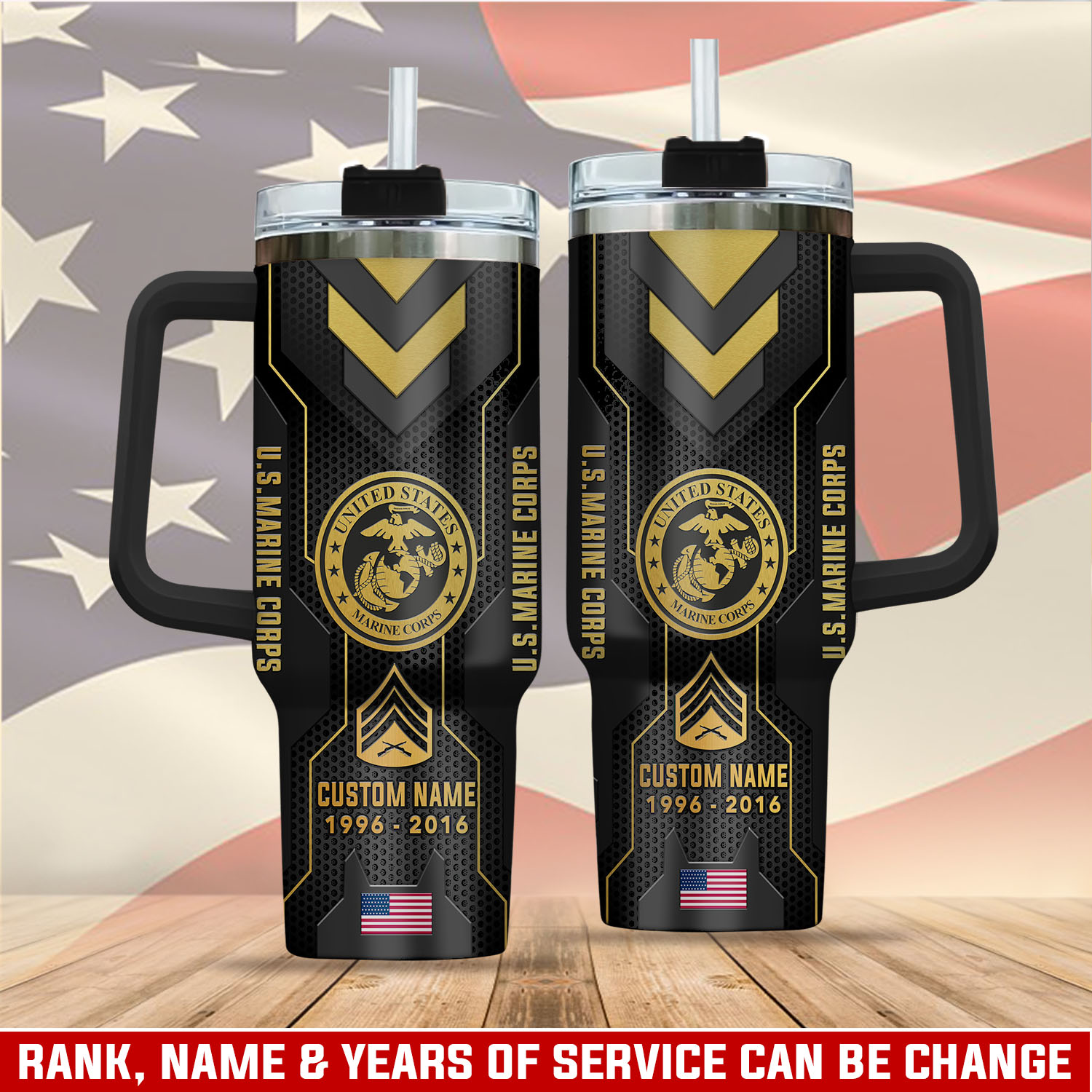 United States Marine Corps Custom Stanley Cup 40 oz 30 oz Tumbler With HandleTVC2301287