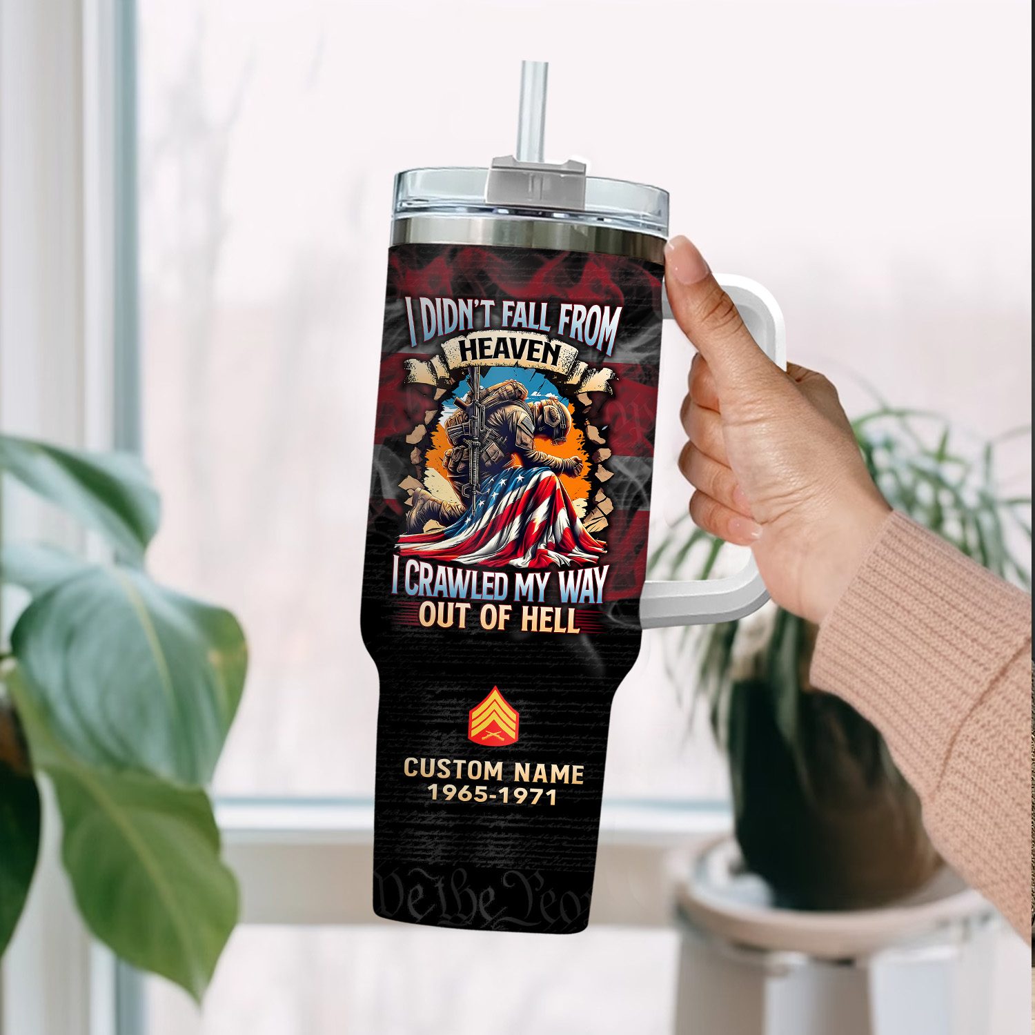 United States Marine Corps Custom Stanley Cup 40 oz 30 oz Tumbler With HandleTVC2301288 - Image 2