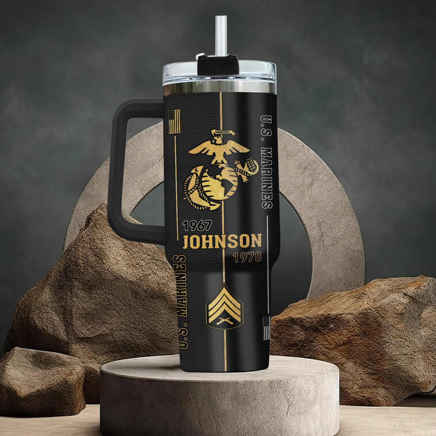 United States Marine Corps Custom Stanley Cup 40 oz 30 oz Tumbler With HandleTVC2301288 - Image 3