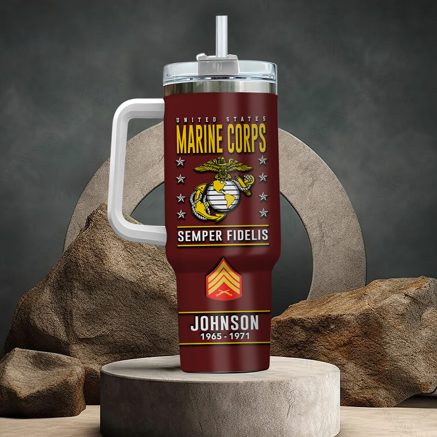 United States Marine Corps Custom Stanley Cup 40 oz 30 oz Tumbler With HandleTVC2301404 - Image 3