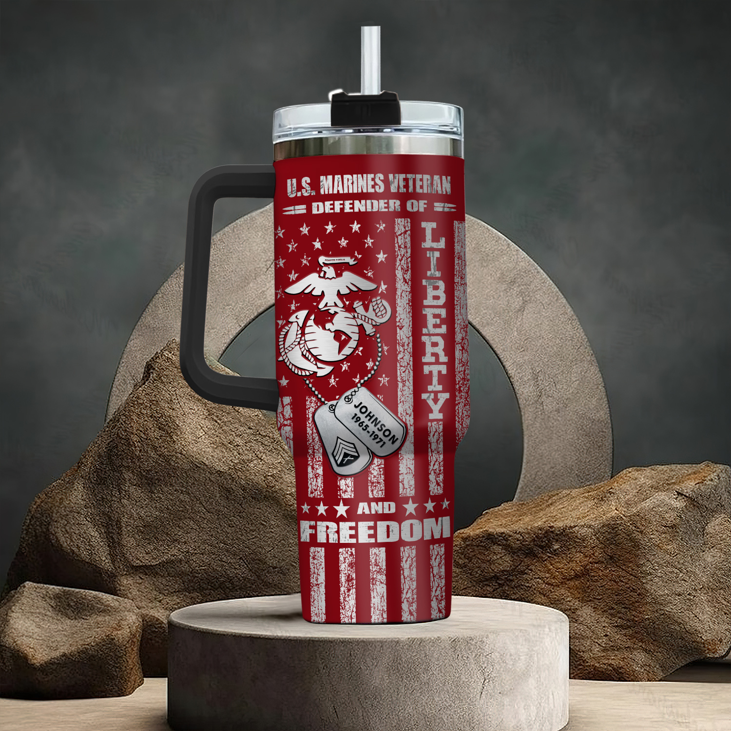 United States Marine Corps Custom Stanley Cup 40 oz 30 oz Tumbler With HandleTVC2301404 - Image 3