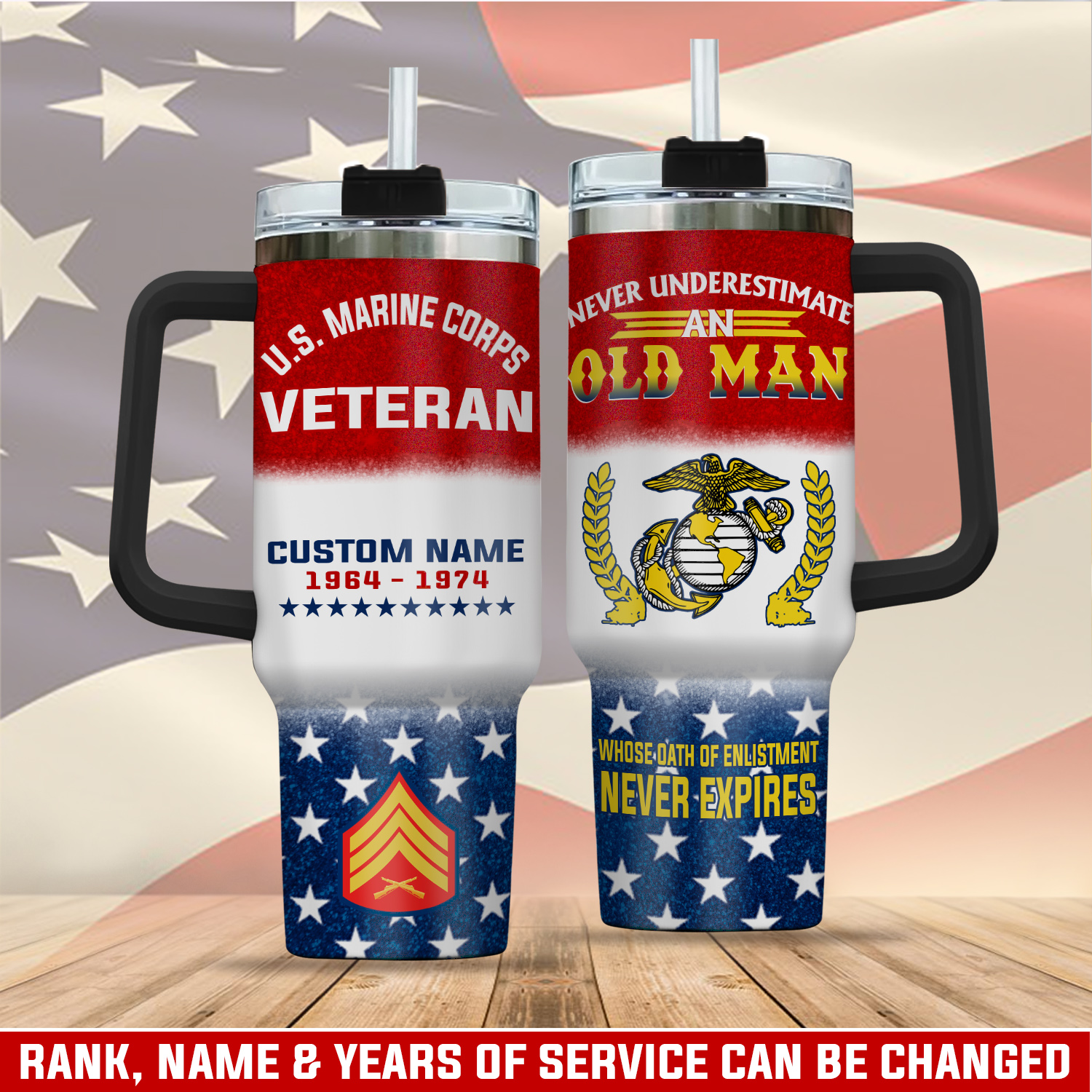 United States Marine Corps Custom Stanley Cup 40 oz 30 oz Tumbler With HandleTVC2301404