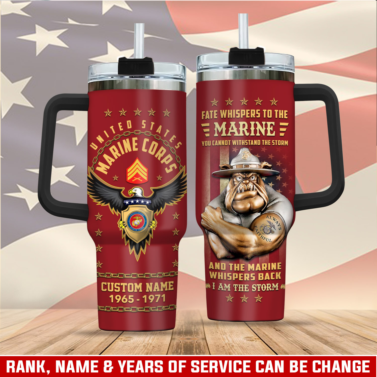 United States Marine Corps Custom Stanley Cup 40 oz 30 oz Tumbler With HandleTVC2301404