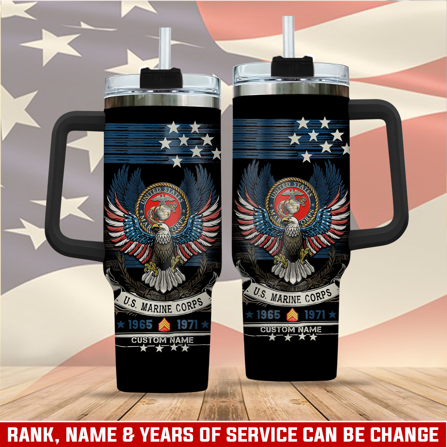 United States Marine Corps Custom Stanley Cup 40 oz 30 oz Tumbler With HandleTVC2301405