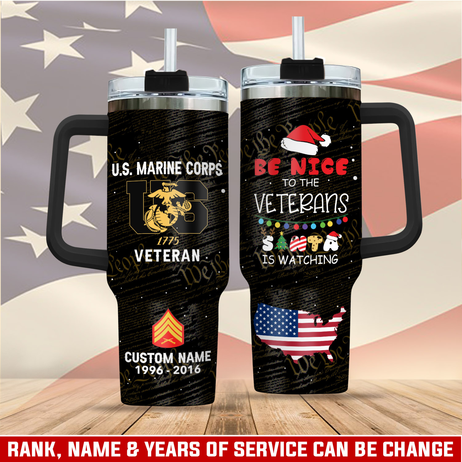 United States Marine Corps Custom Stanley Cup 40 oz 30 oz Tumbler With HandleTVC2301405