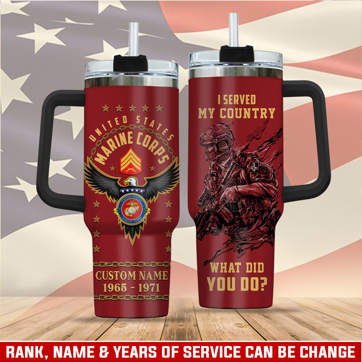 United States Marine Corps Custom Stanley Cup 40 oz 30 oz Tumbler With HandleTVC2301405
