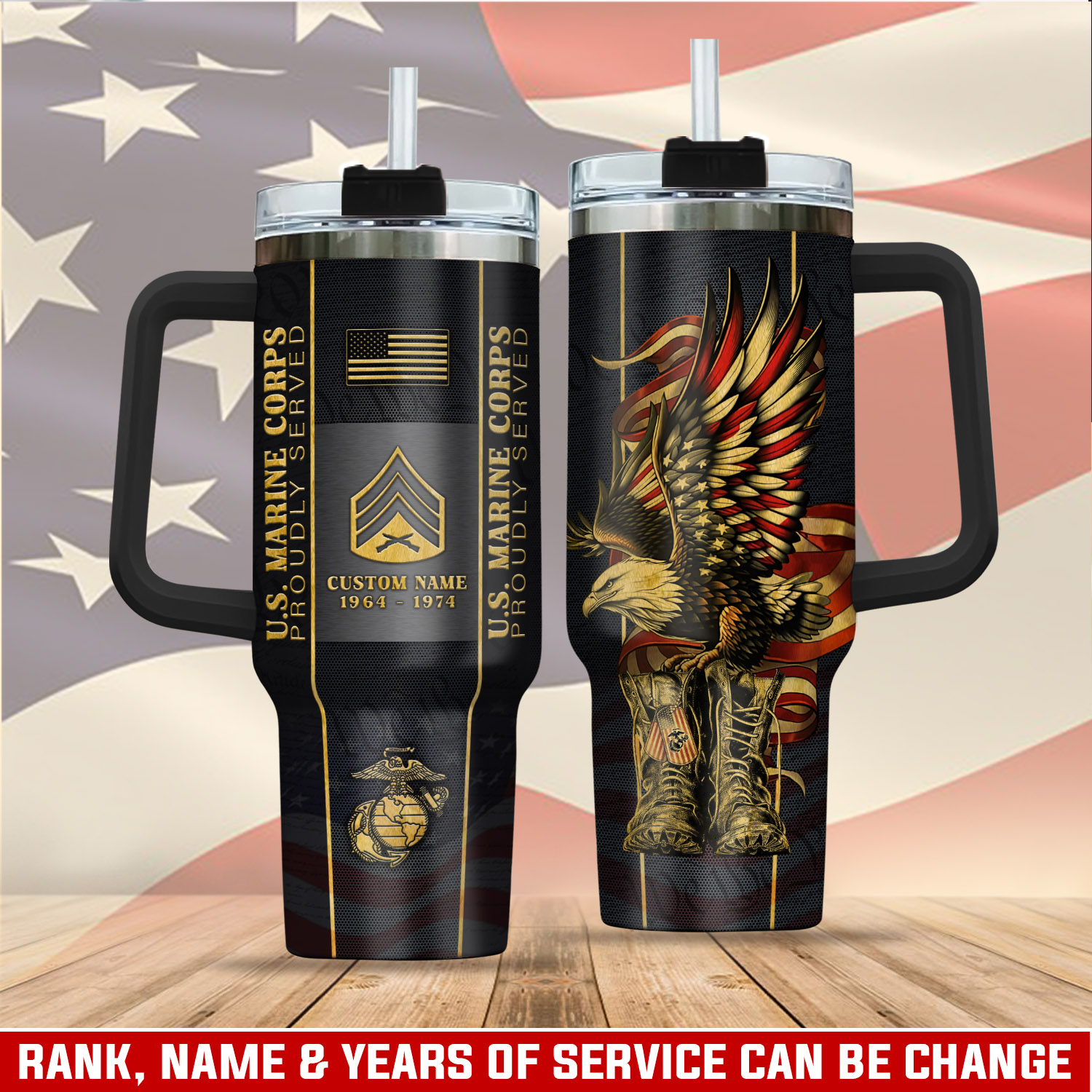 United States Marine Corps Custom Stanley Cup 40 oz 30 oz Tumbler With HandleTVC2301405