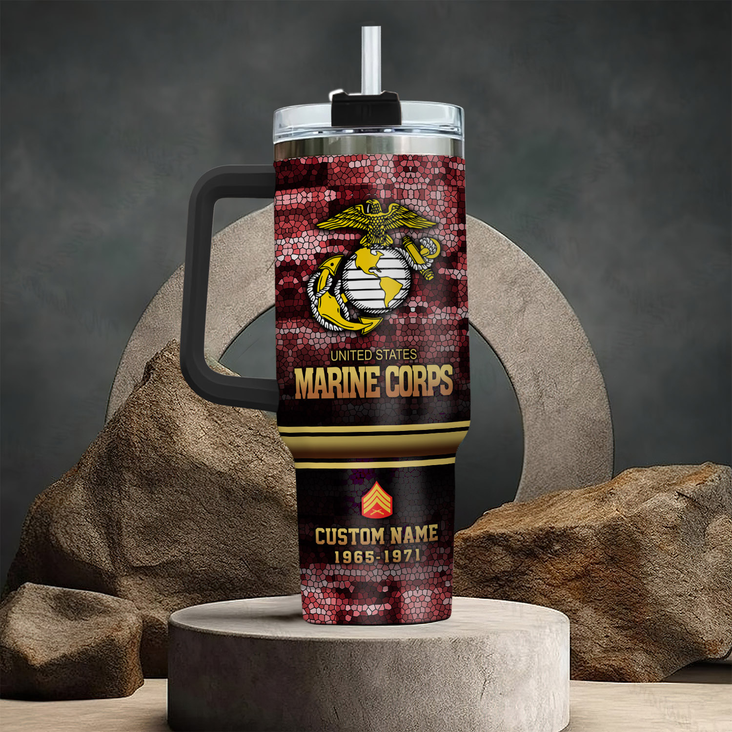 United States Marine Corps Custom Stanley Cup 40 oz 30 oz Tumbler With HandleTVC2301405 - Image 3