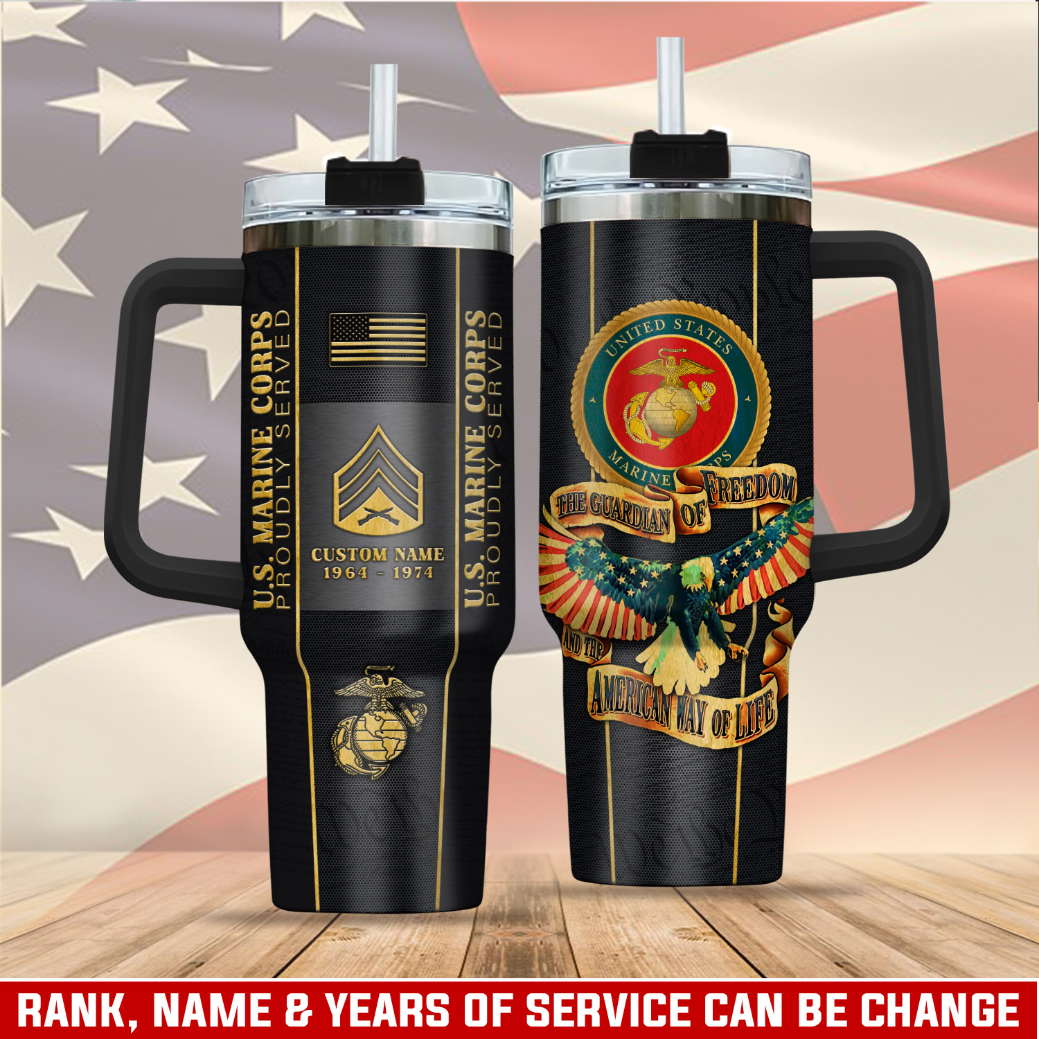 United States Marine Corps Custom Stanley Cup 40 oz 30 oz Tumbler With HandleTVC2301405