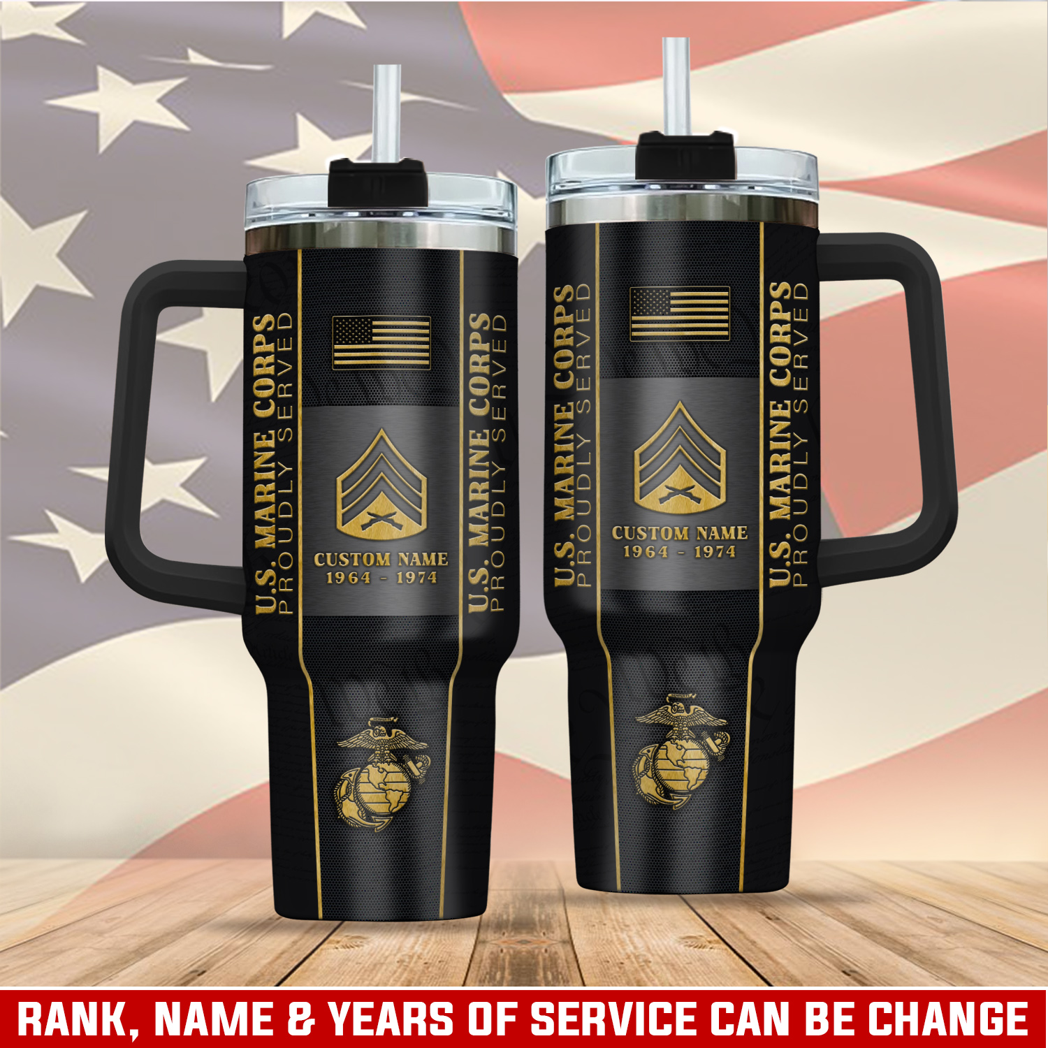 United States Marine Corps Custom Stanley Cup 40 oz 30 oz Tumbler With HandleTVC2301408