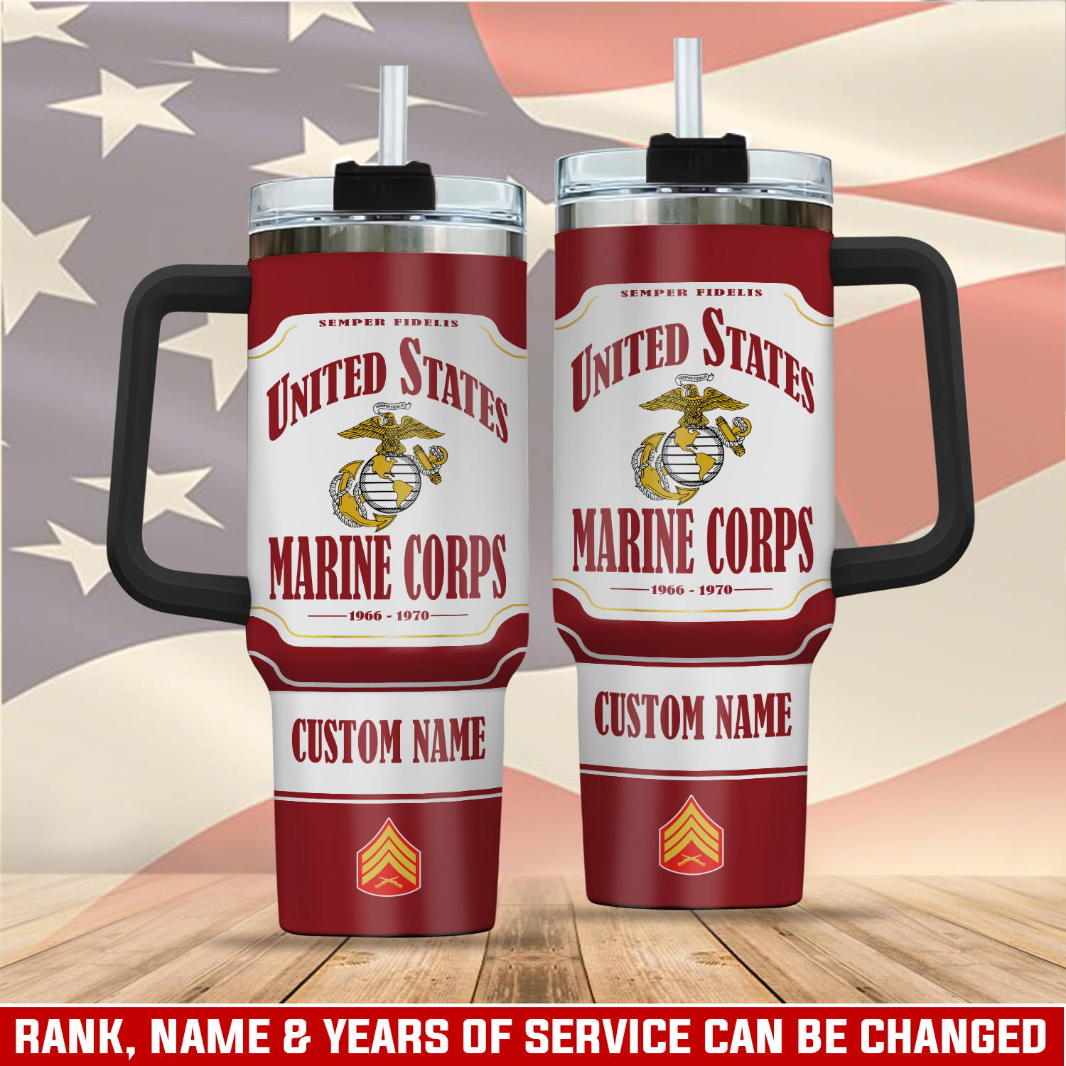 United States Marine Corps Custom Stanley Cup 40 oz 30 oz Tumbler With HandleTVC2301759