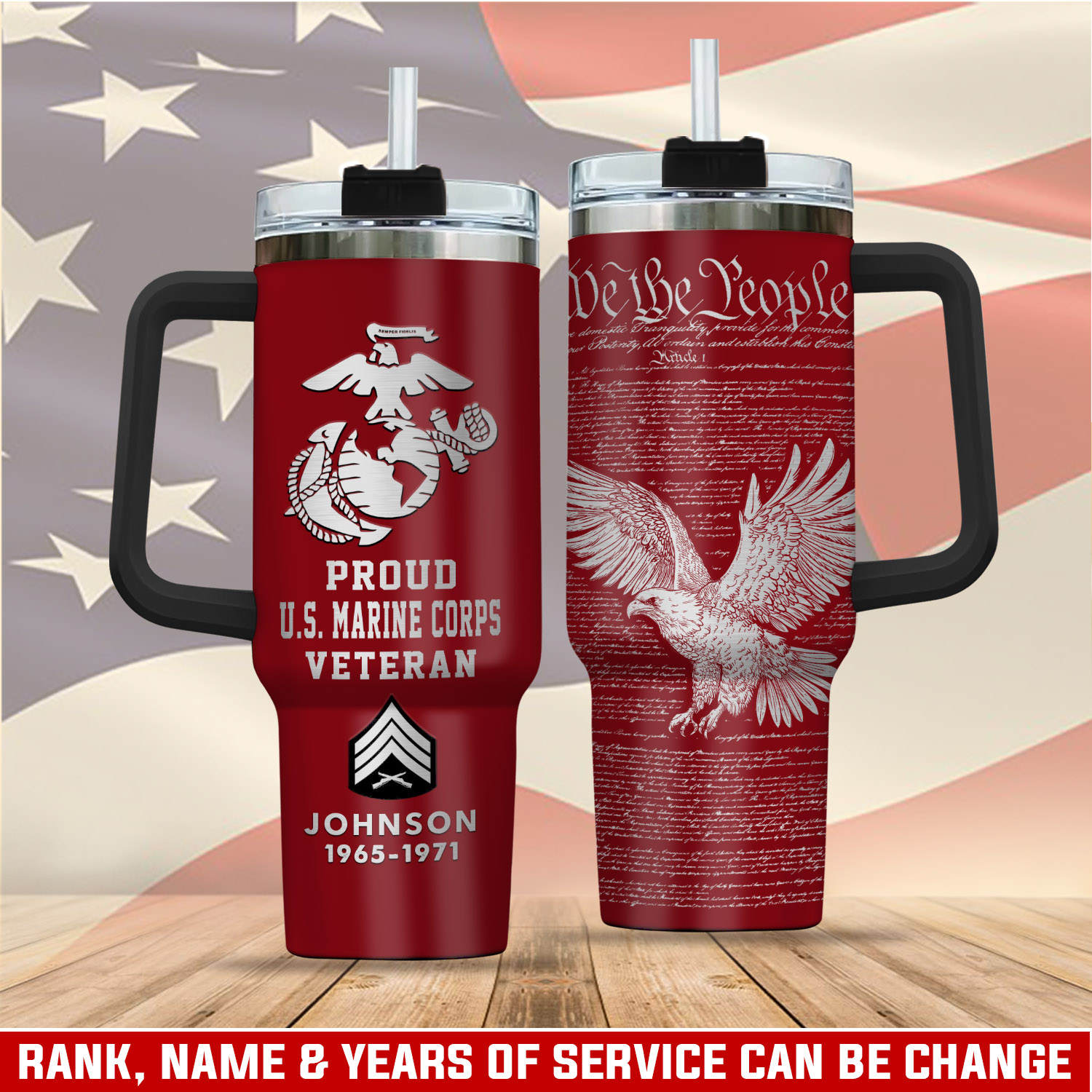 United States Marine Corps Custom Stanley Cup 40 oz 30 oz Tumbler With HandleTVC2301760
