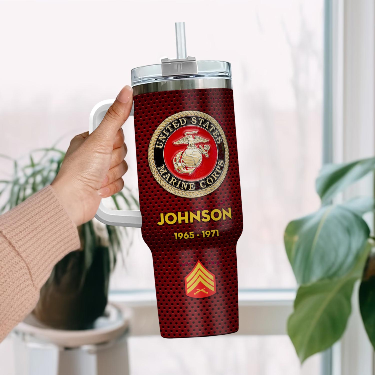 United States Marine Corps Custom Stanley Cup 40 oz 30 oz Tumbler With HandleTVC2301760 - Image 2