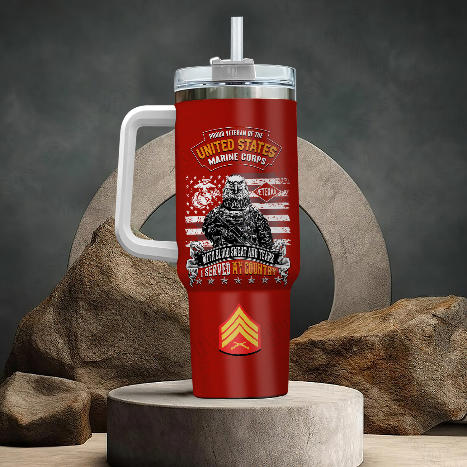 United States Marine Corps Custom Stanley Cup 40 oz 30 oz Tumbler With HandleTVC2301760 - Image 3