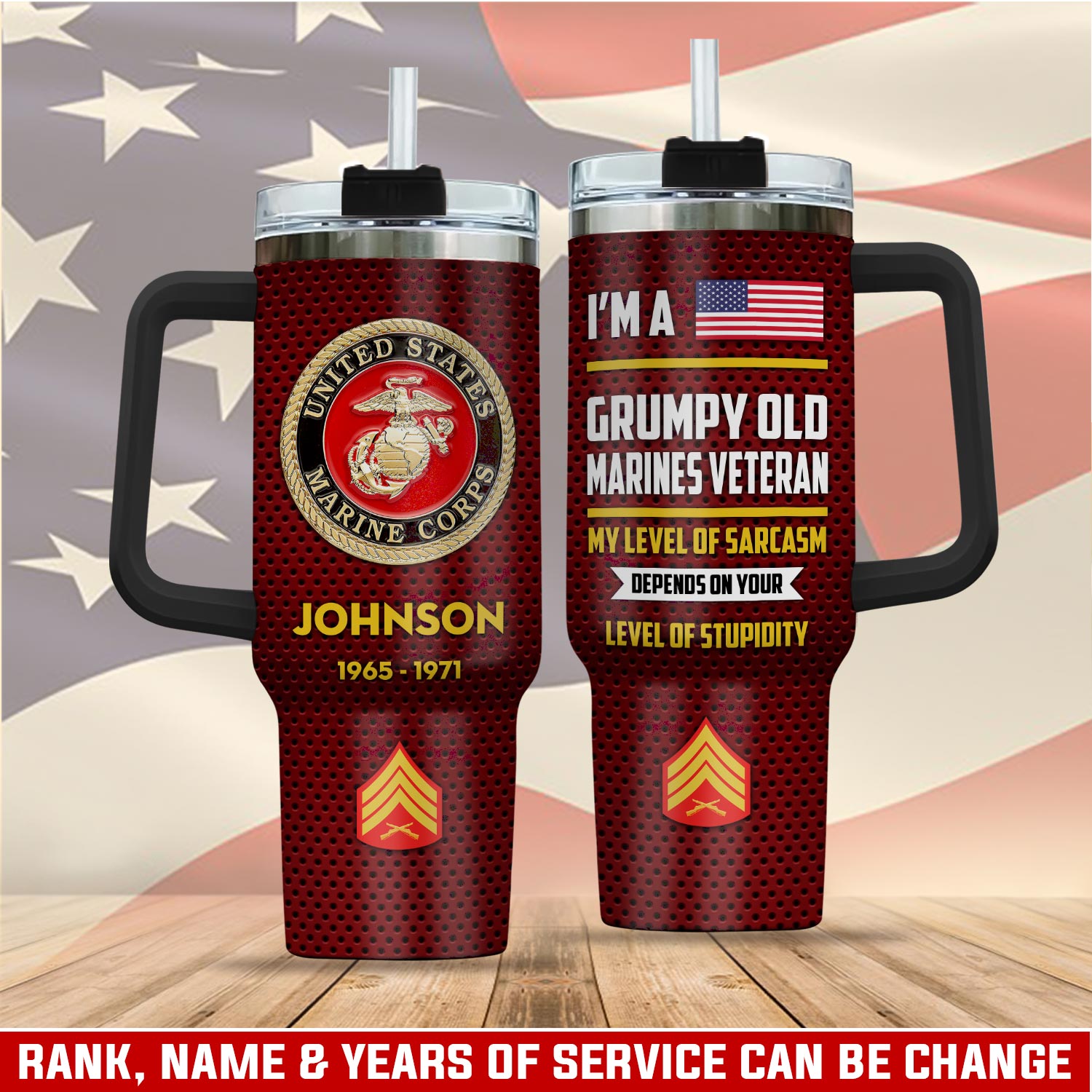 United States Marine Corps Custom Stanley Cup 40 oz 30 oz Tumbler With HandleTVC2301760