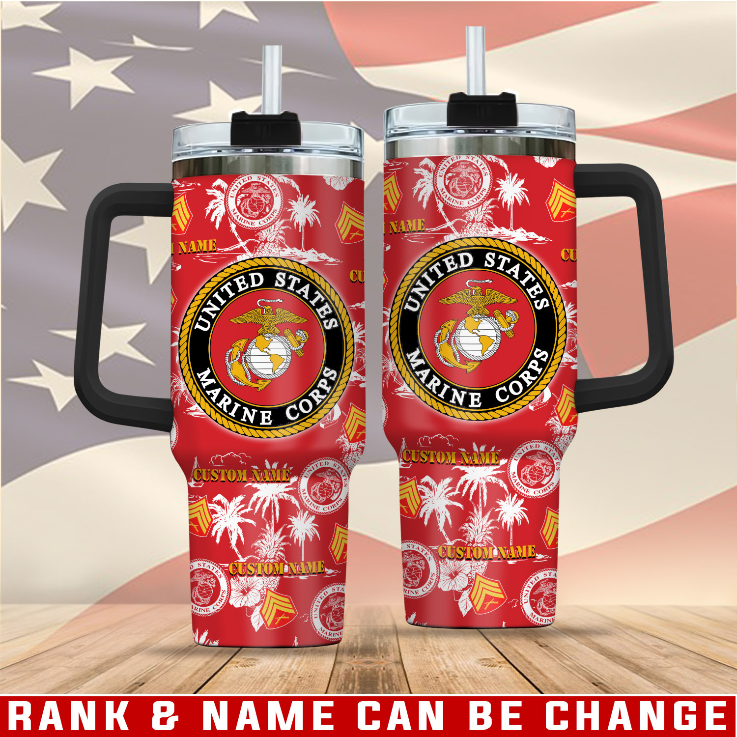 United States Marine Corps Custom Stanley Cup 40 oz 30 oz Tumbler With HandleTVC2301761