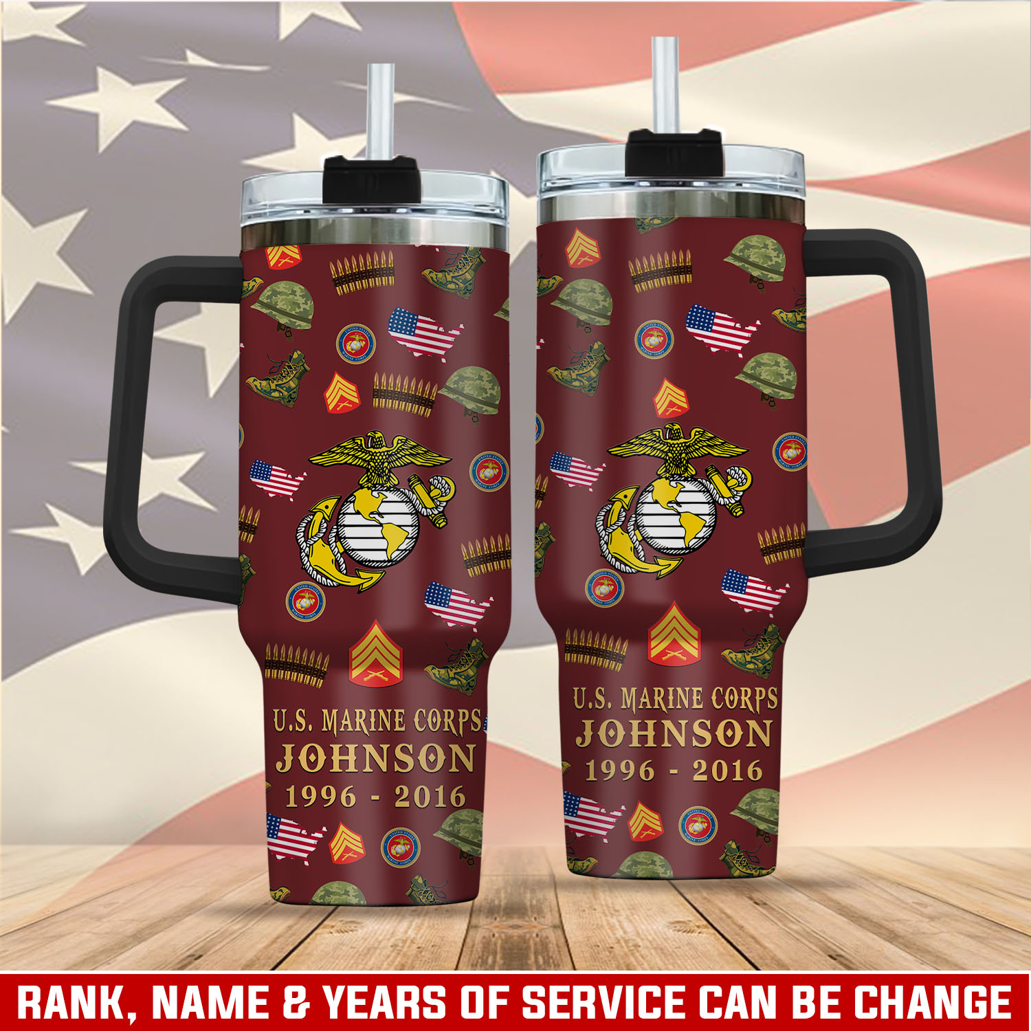 United States Marine Corps Custom Stanley Cup 40 oz 30 oz Tumbler With HandleTVC2301761