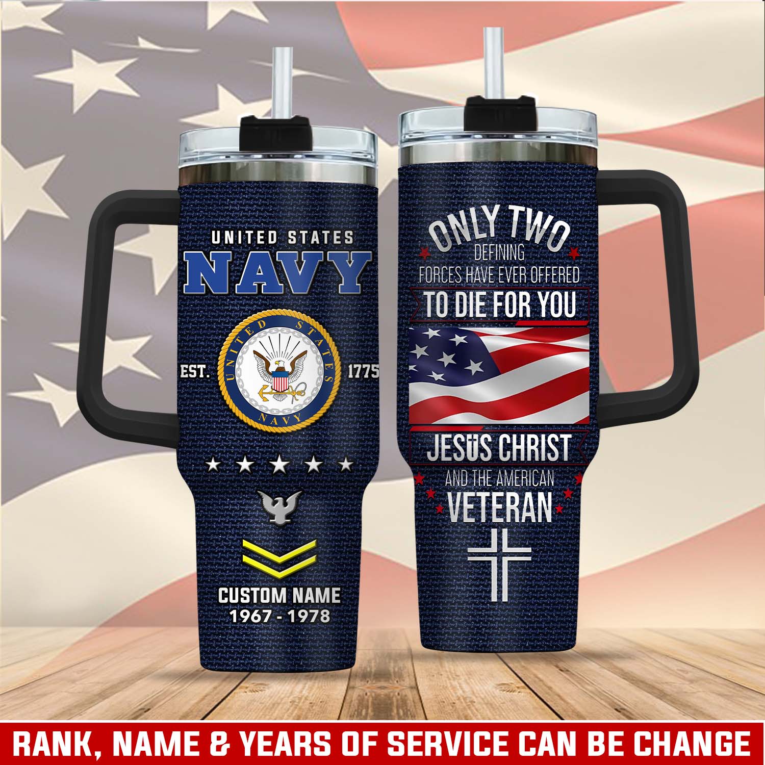 United States Navy Custom Stanley Cup 40 oz 30 oz Tumbler With HandleTVC2301111