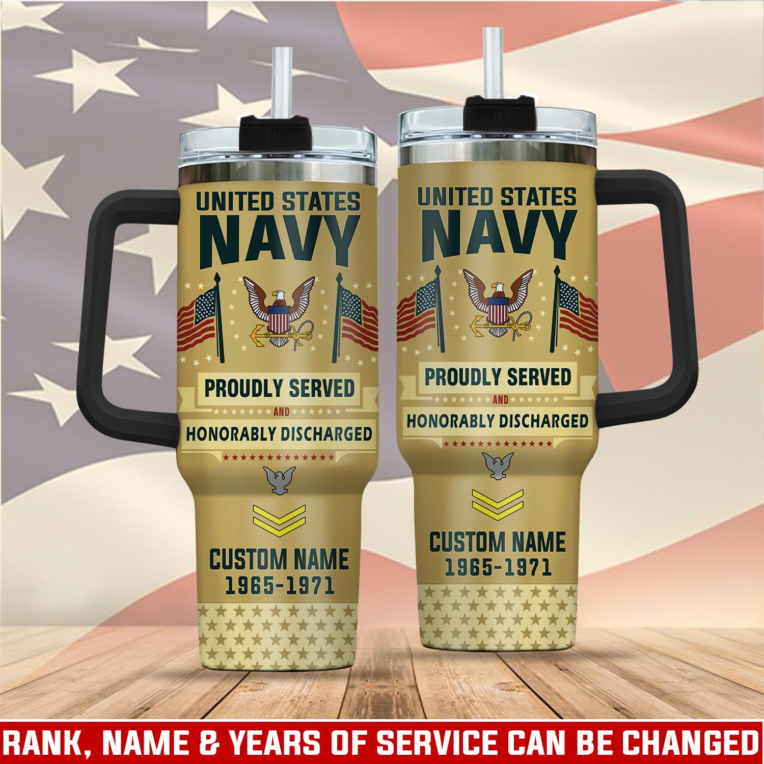United States Navy Custom Stanley Cup 40 oz 30 oz Tumbler With HandleTVC2301112