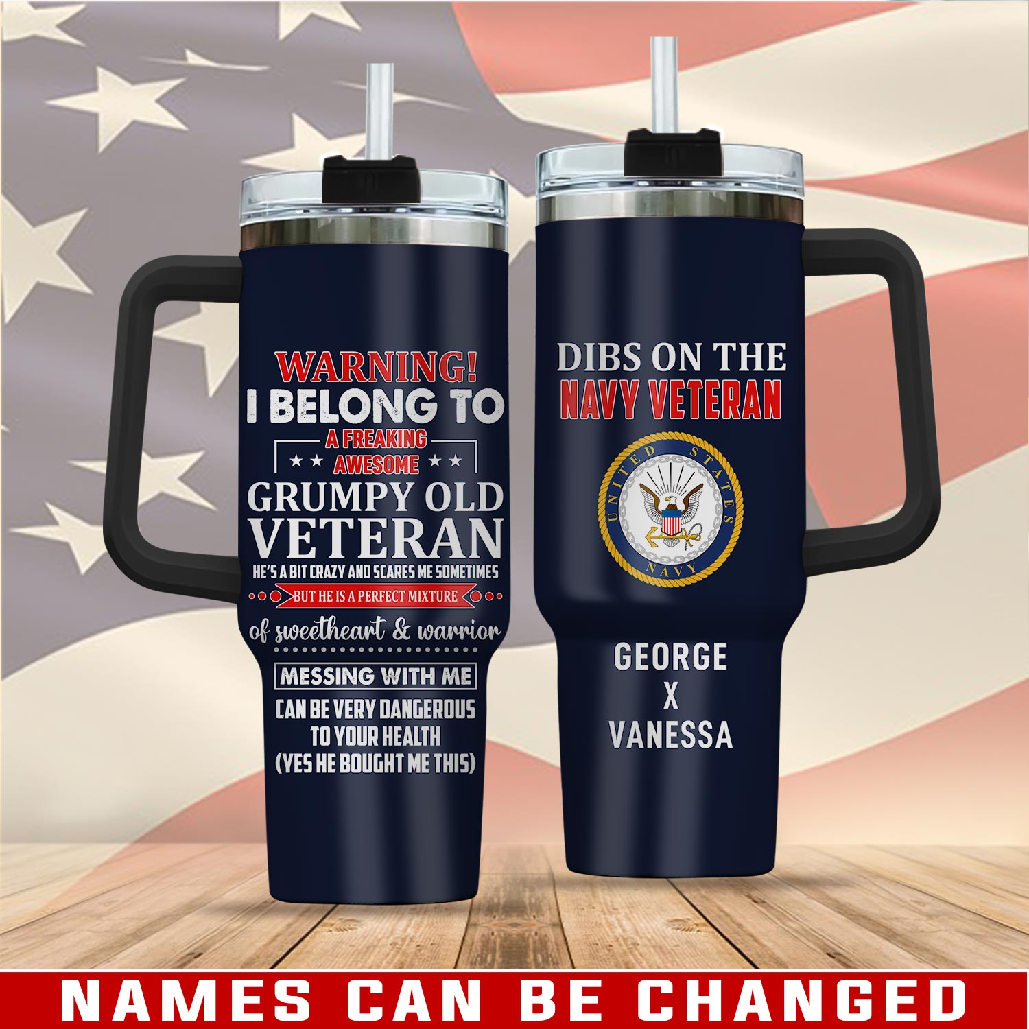 United States Navy Custom Stanley Cup 40 oz 30 oz Tumbler With HandleTVC2301112