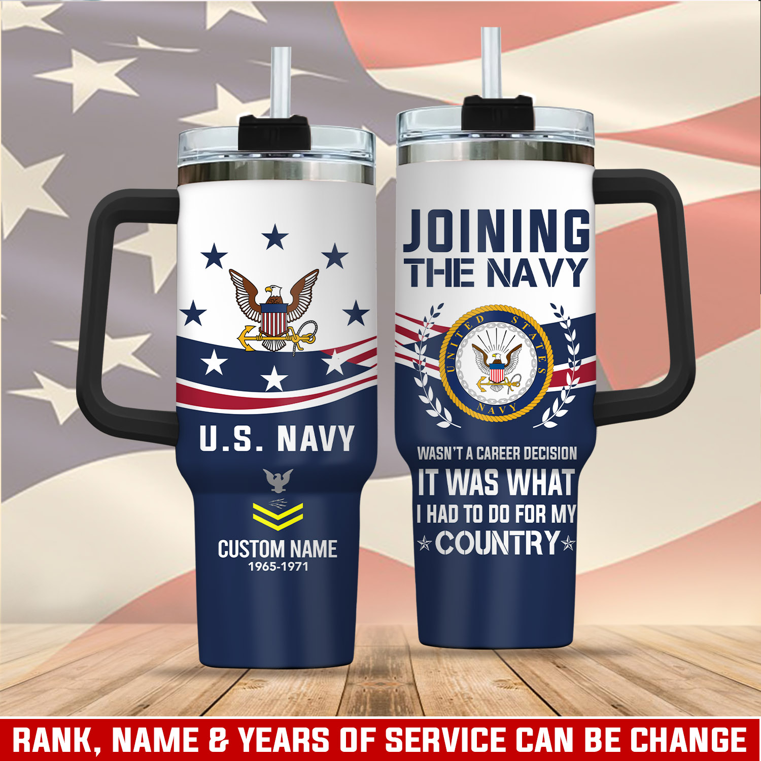 United States Navy Custom Stanley Cup 40 oz 30 oz Tumbler With HandleTVC2301112