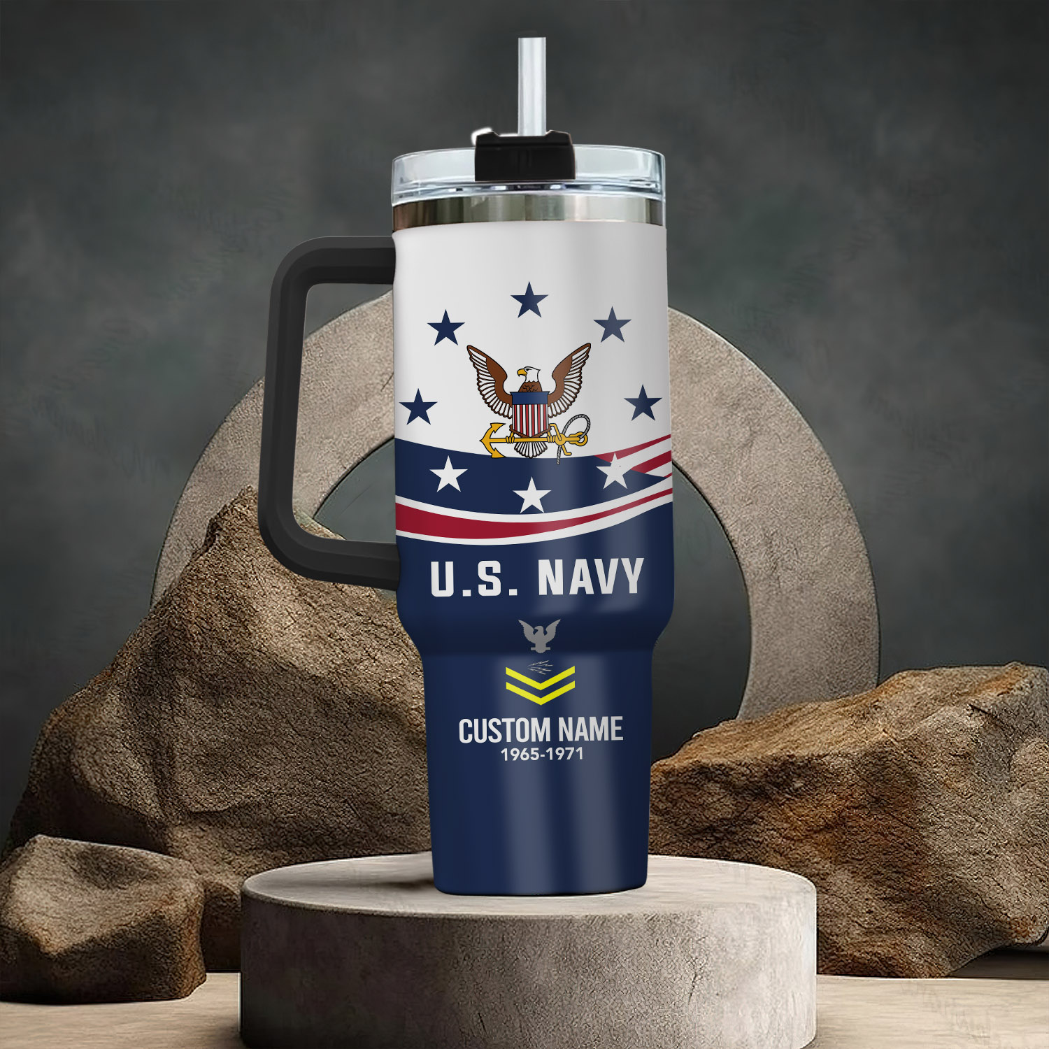 United States Navy Custom Stanley Cup 40 oz 30 oz Tumbler With HandleTVC2301112 - Image 3