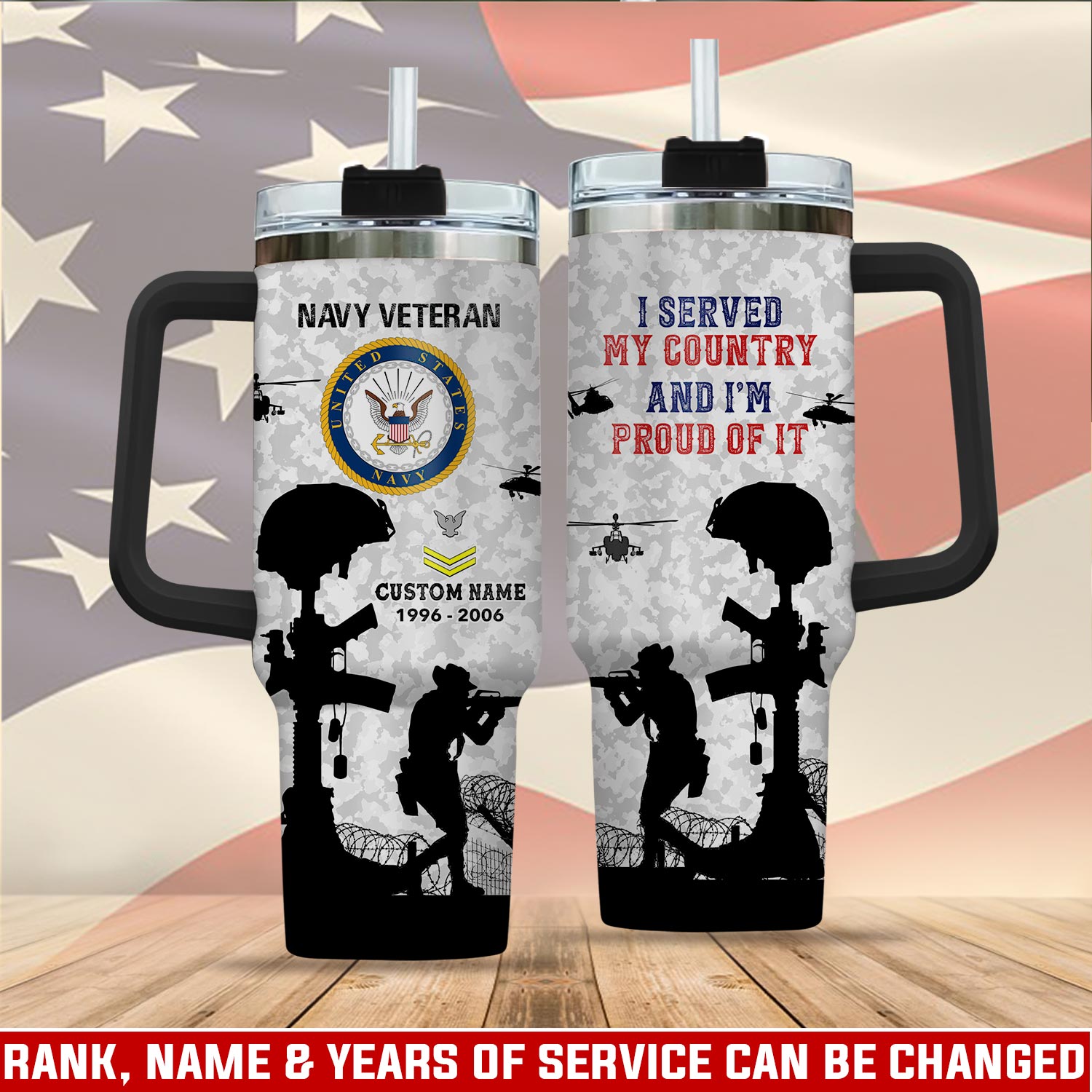 United States Navy Custom Stanley Cup 40 oz 30 oz Tumbler With HandleTVC2301112