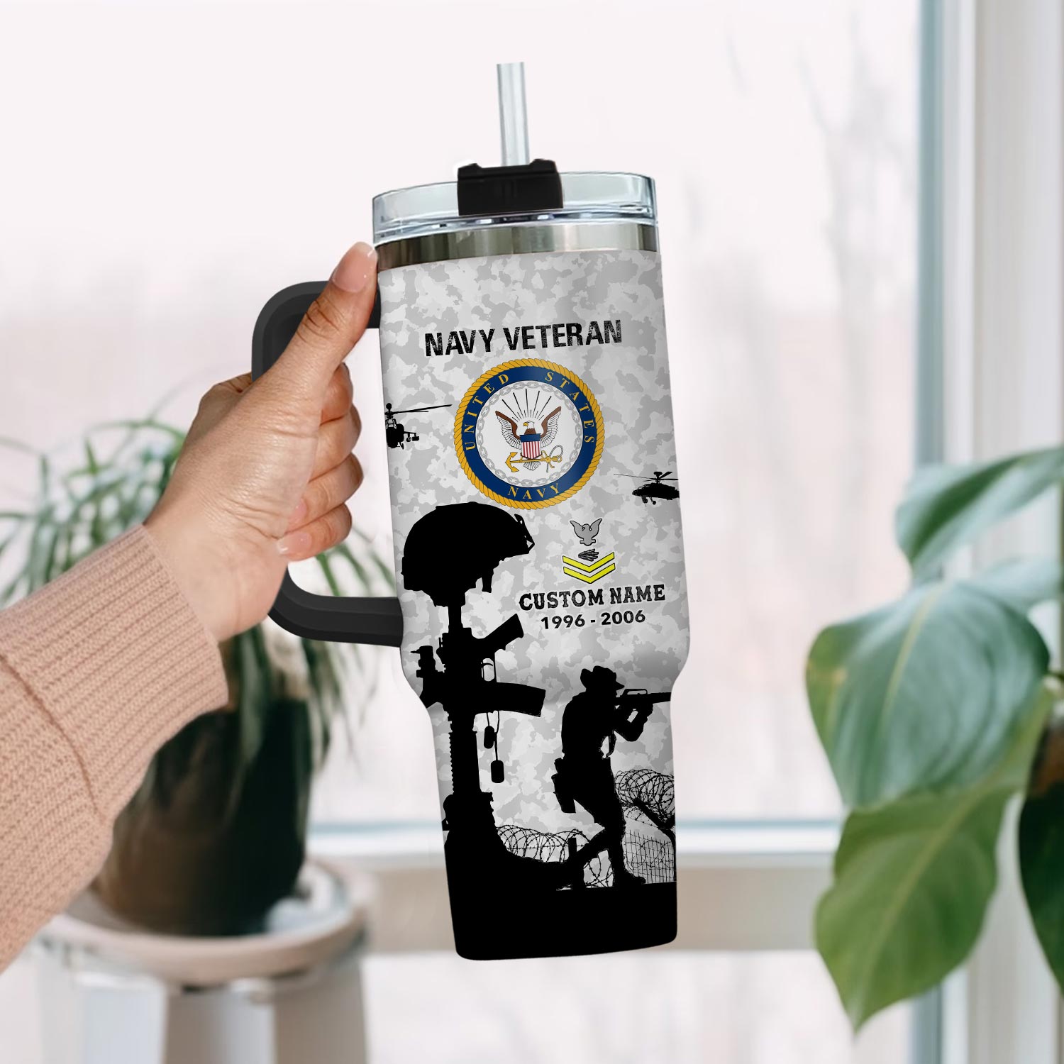 United States Navy Custom Stanley Cup 40 oz 30 oz Tumbler With HandleTVC2301112 - Image 2