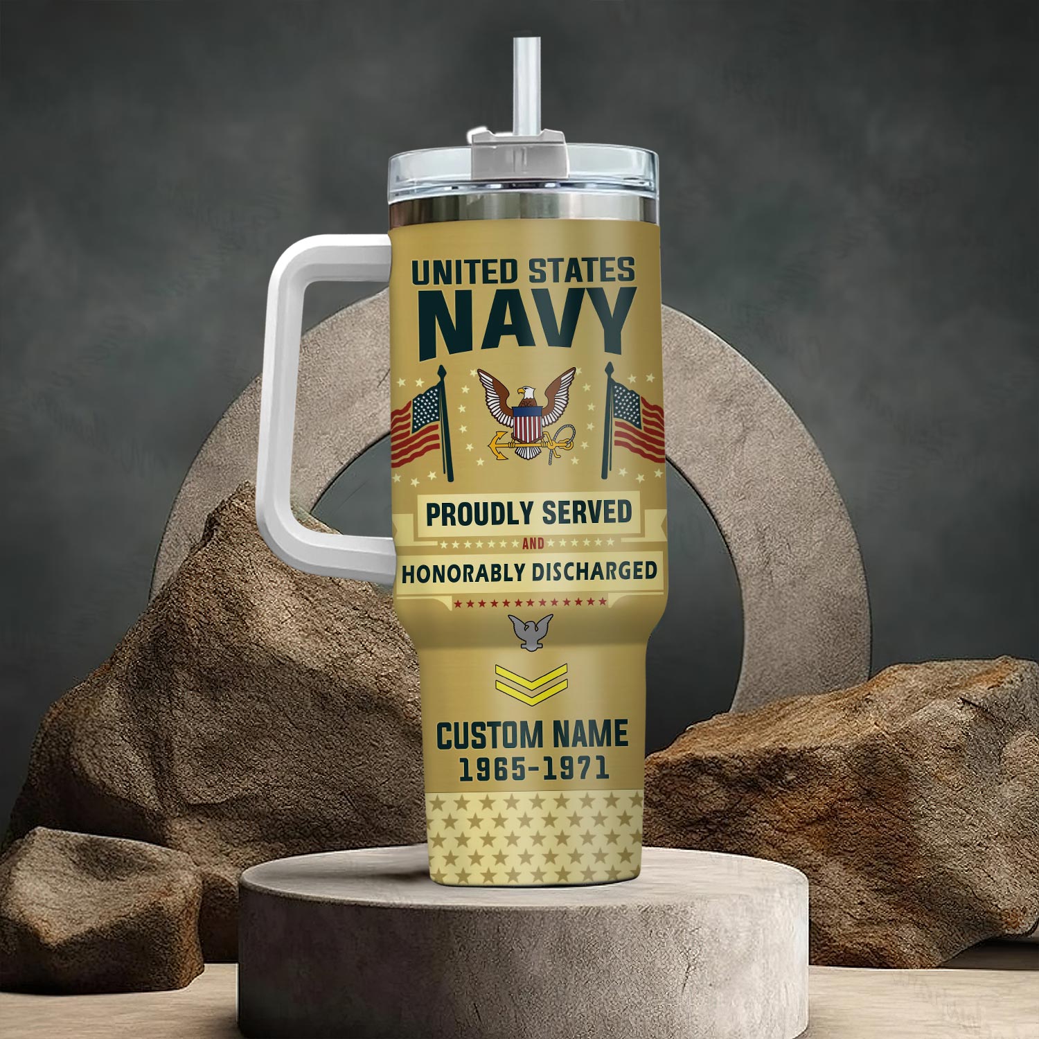 United States Navy Custom Stanley Cup 40 oz 30 oz Tumbler With HandleTVC2301112 - Image 3