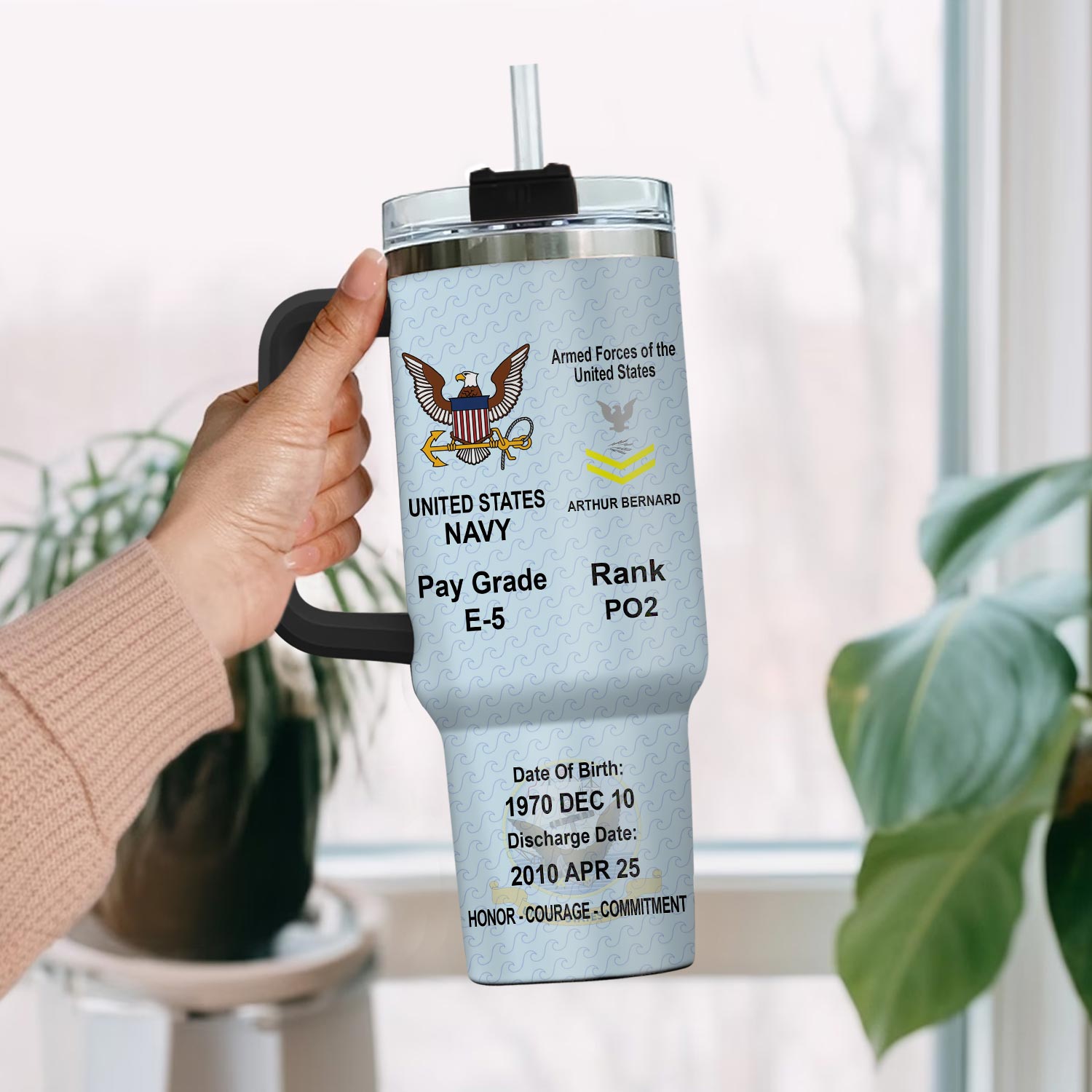 United States Navy Custom Stanley Cup 40 oz 30 oz Tumbler With HandleTVC2301113 - Image 2