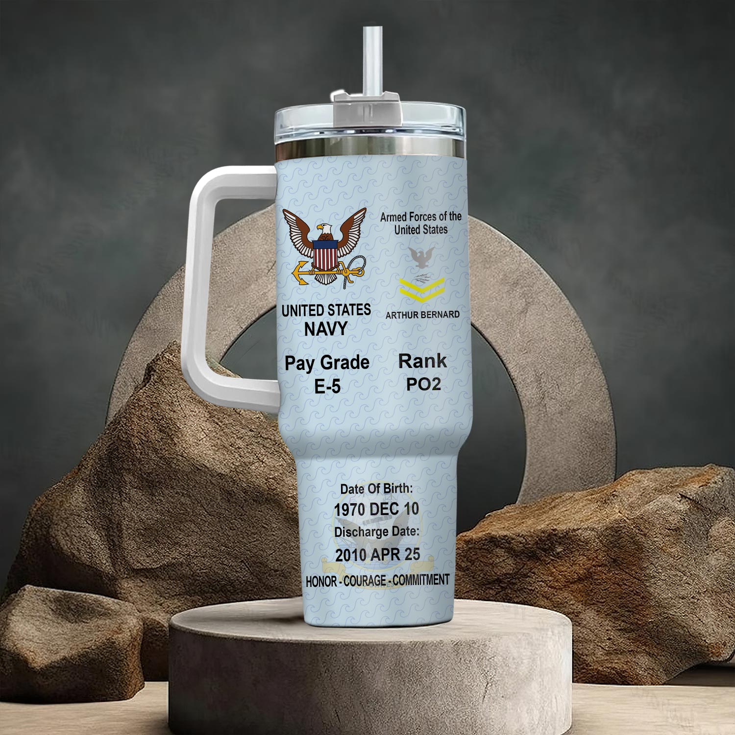 United States Navy Custom Stanley Cup 40 oz 30 oz Tumbler With HandleTVC2301113 - Image 3