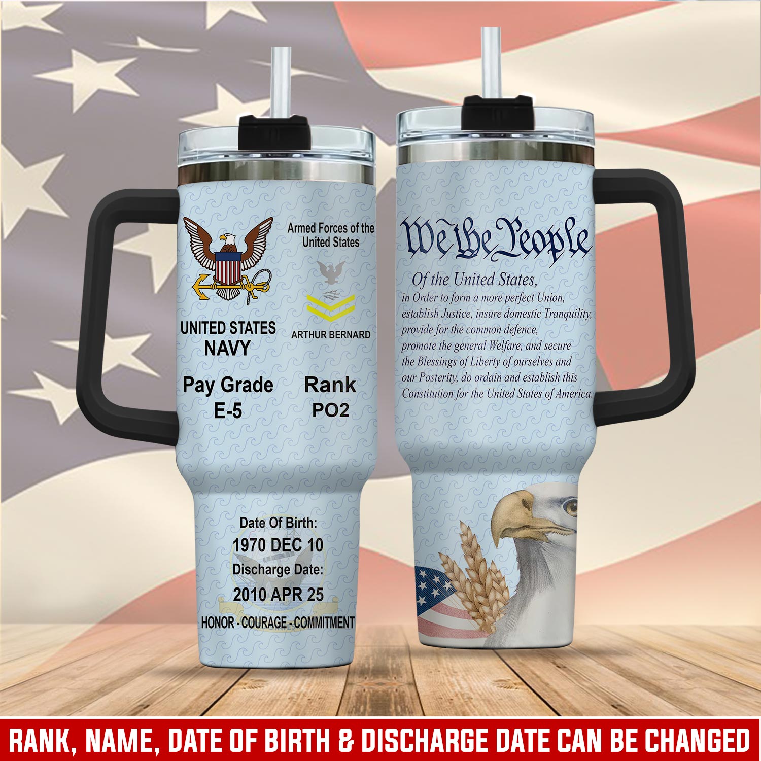 United States Navy Custom Stanley Cup 40 oz 30 oz Tumbler With HandleTVC2301113