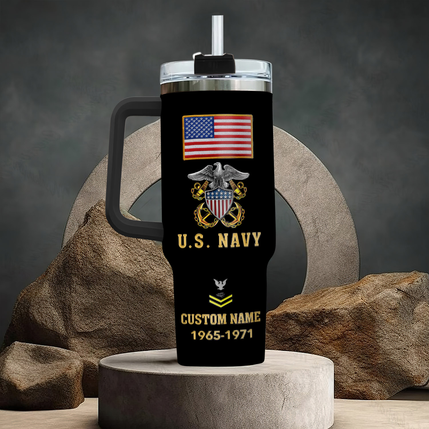 United States Navy Custom Stanley Cup 40 oz 30 oz Tumbler With HandleTVC2301287 - Image 3