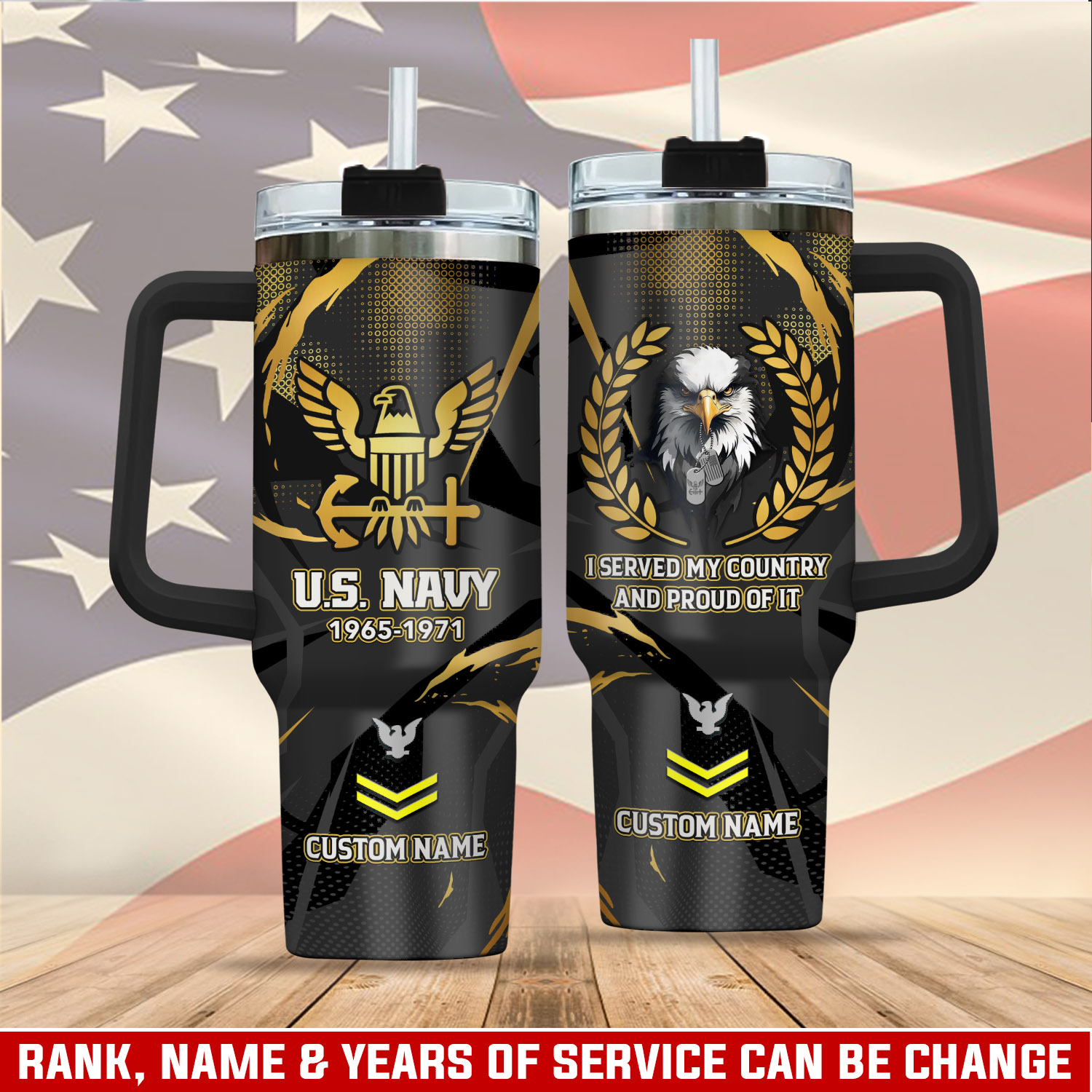 United States Navy Custom Stanley Cup 40 oz 30 oz Tumbler With HandleTVC2301288