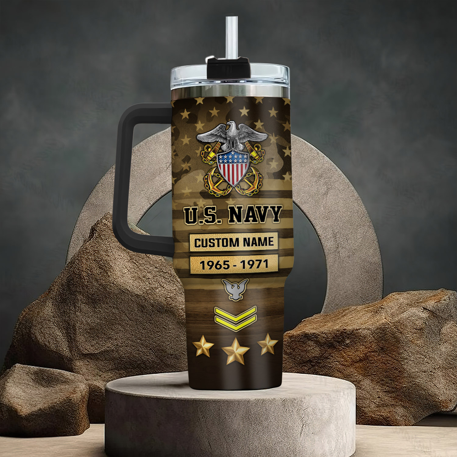 United States Navy Custom Stanley Cup 40 oz 30 oz Tumbler With HandleTVC2301288 - Image 3