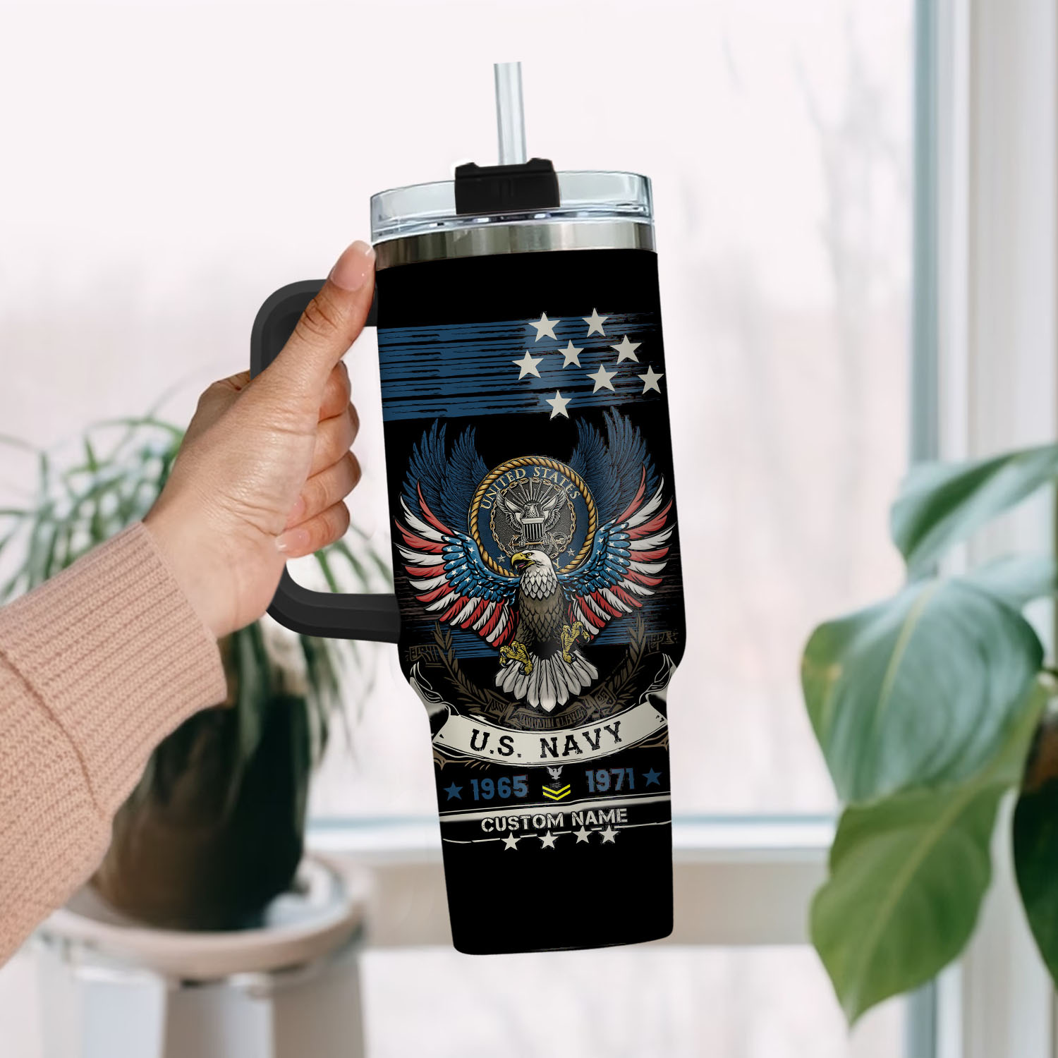 United States Navy Custom Stanley Cup 40 oz 30 oz Tumbler With HandleTVC2301405 - Image 2