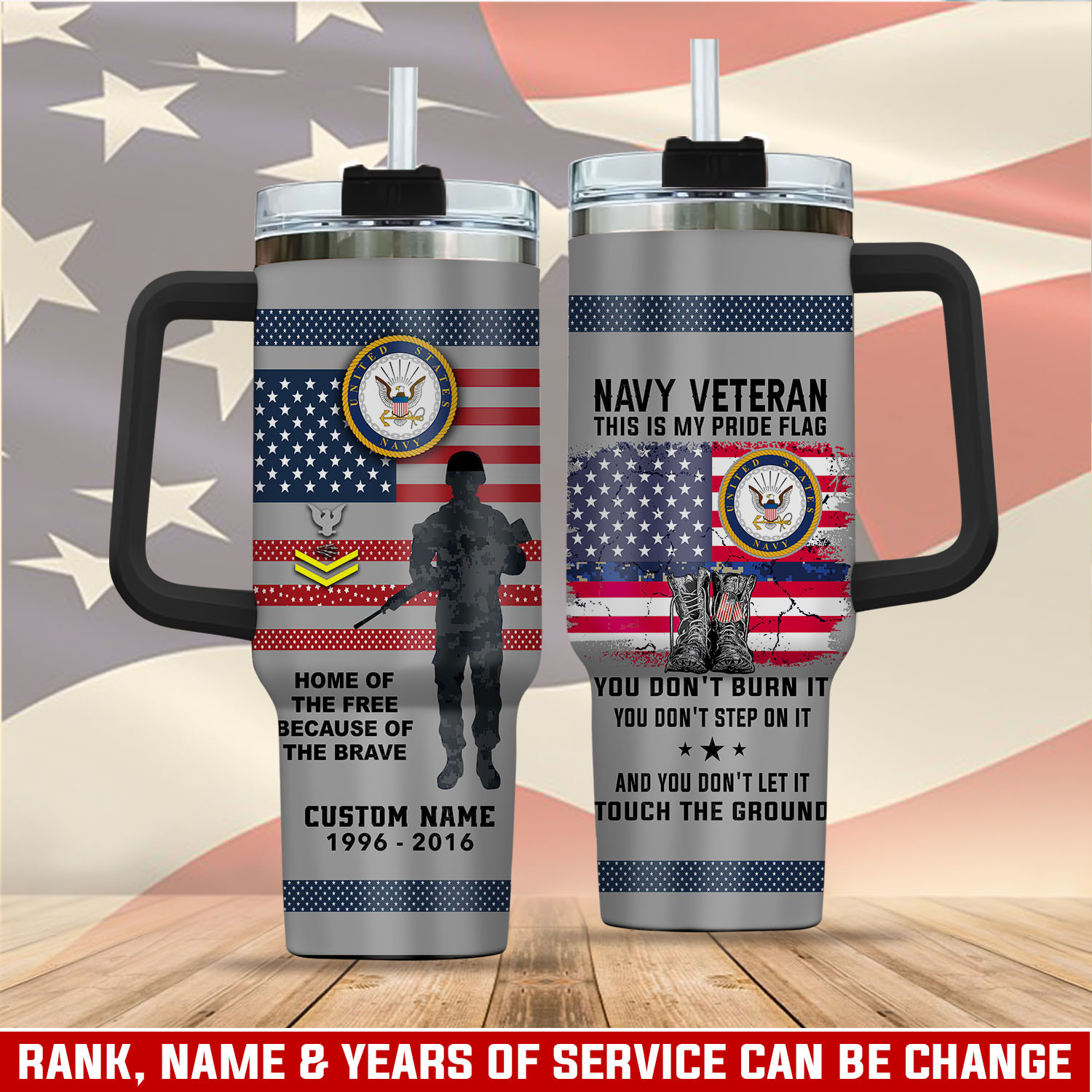 United States Navy Custom Stanley Cup 40 oz 30 oz Tumbler With HandleTVC2301407