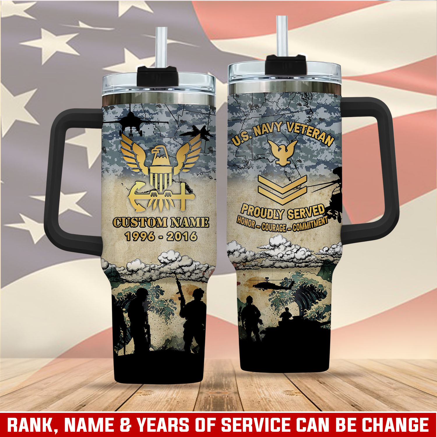 United States Navy Custom Stanley Cup 40 oz 30 oz Tumbler With HandleTVC2301408