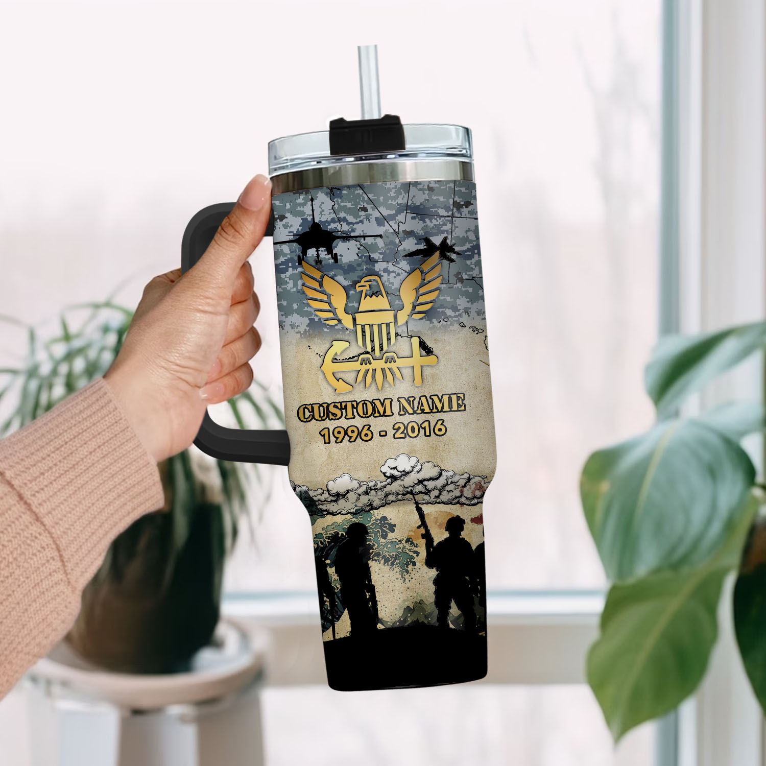 United States Navy Custom Stanley Cup 40 oz 30 oz Tumbler With HandleTVC2301408 - Image 2