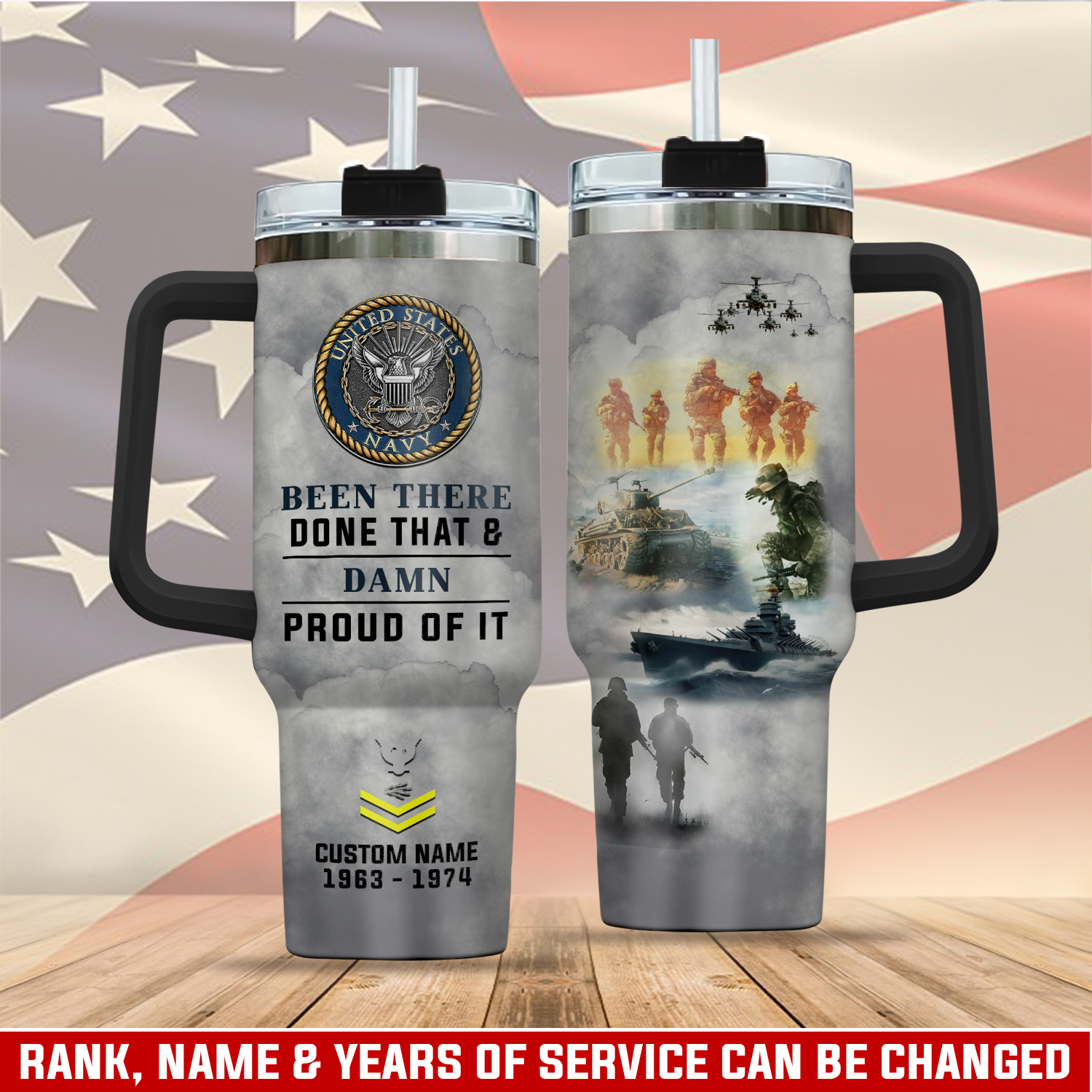 United States Navy Custom Stanley Cup 40 oz 30 oz Tumbler With HandleTVC2301409