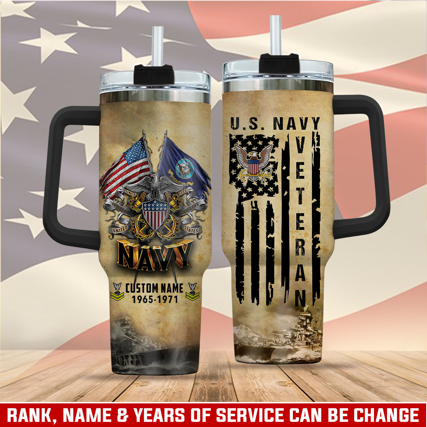 United States Navy Custom Stanley Cup 40 oz 30 oz Tumbler With HandleTVC2301410