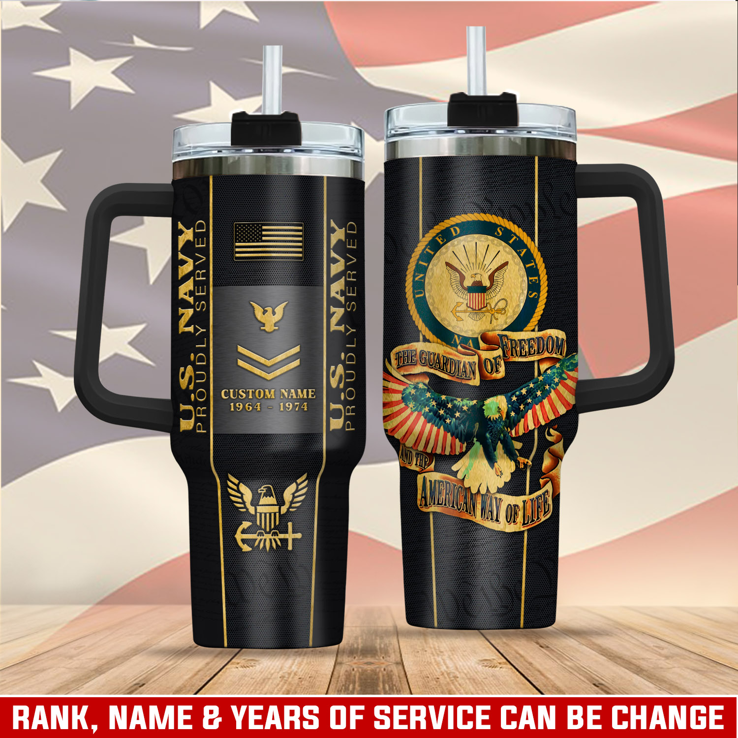 United States Navy Custom Stanley Cup 40 oz 30 oz Tumbler With HandleTVC2301410