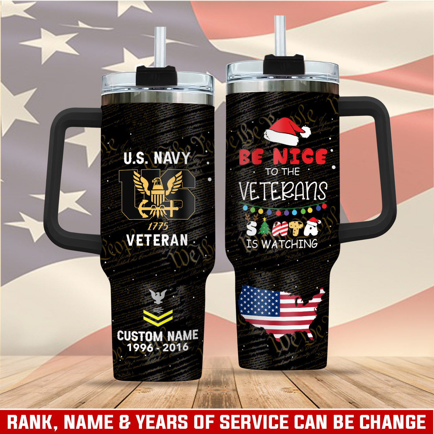 United States Navy Custom Stanley Cup 40 oz 30 oz Tumbler With HandleTVC2301410
