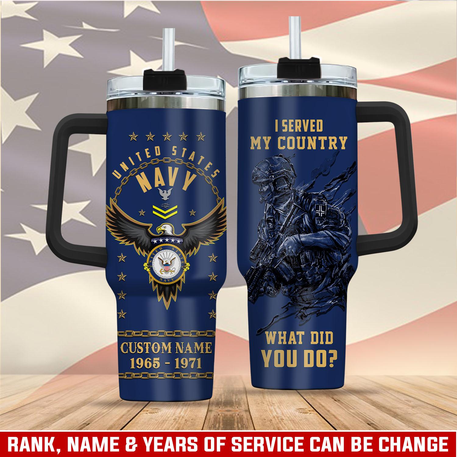 United States Navy Custom Stanley Cup 40 oz 30 oz Tumbler With HandleTVC2301411