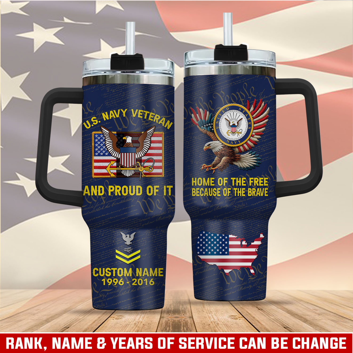 United States Navy Custom Stanley Cup 40 oz 30 oz Tumbler With HandleTVC2301412
