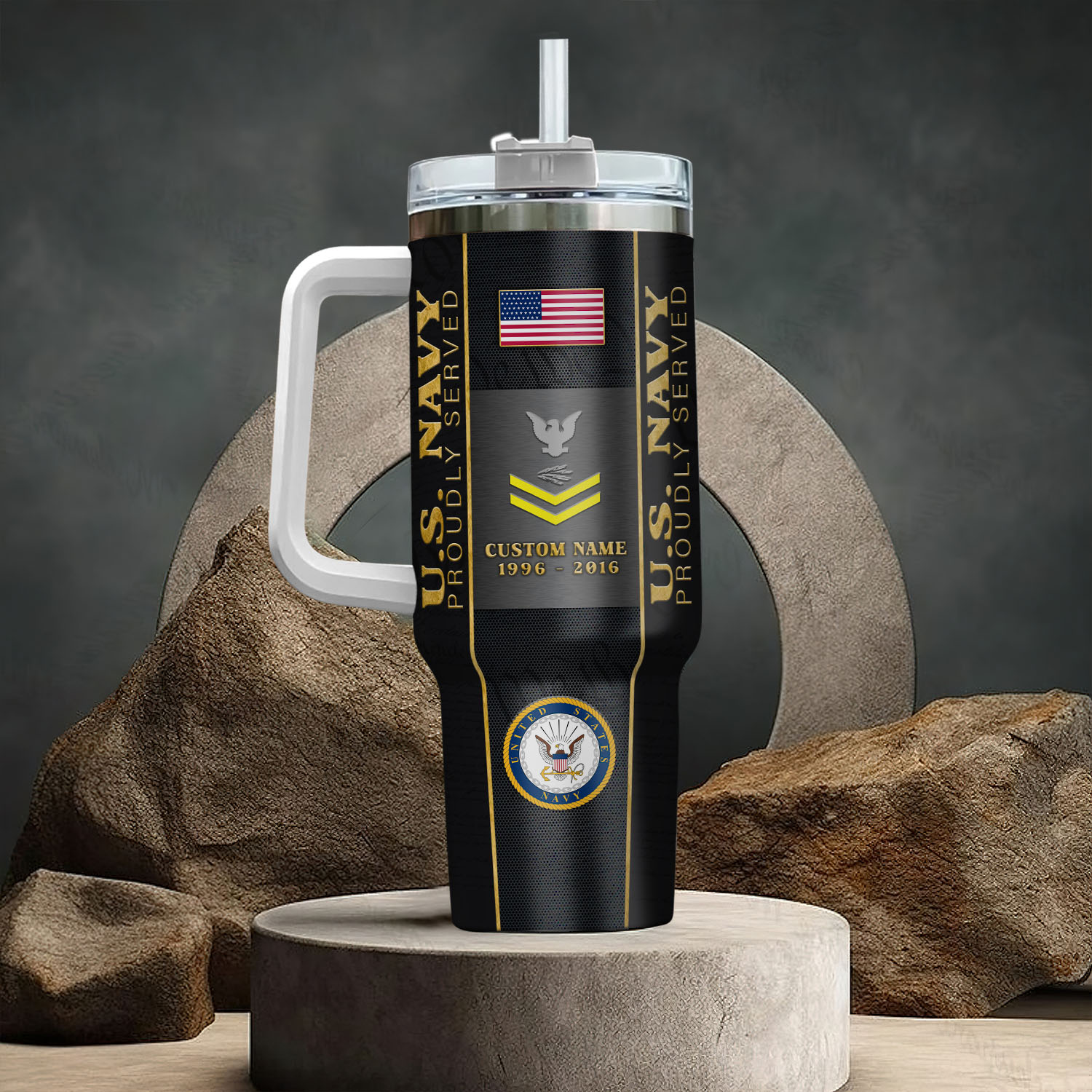 United States Navy Custom Stanley Cup 40 oz 30 oz Tumbler With HandleTVC2301413 - Image 3