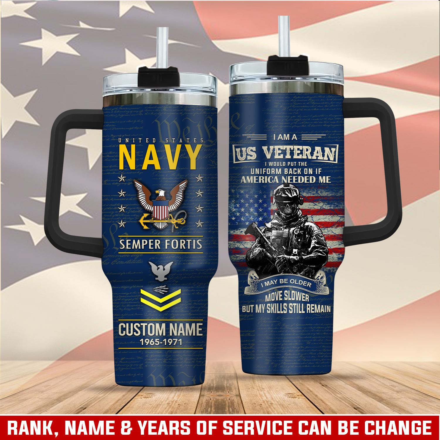 United States Navy Custom Stanley Cup 40 oz 30 oz Tumbler With HandleTVC2301413