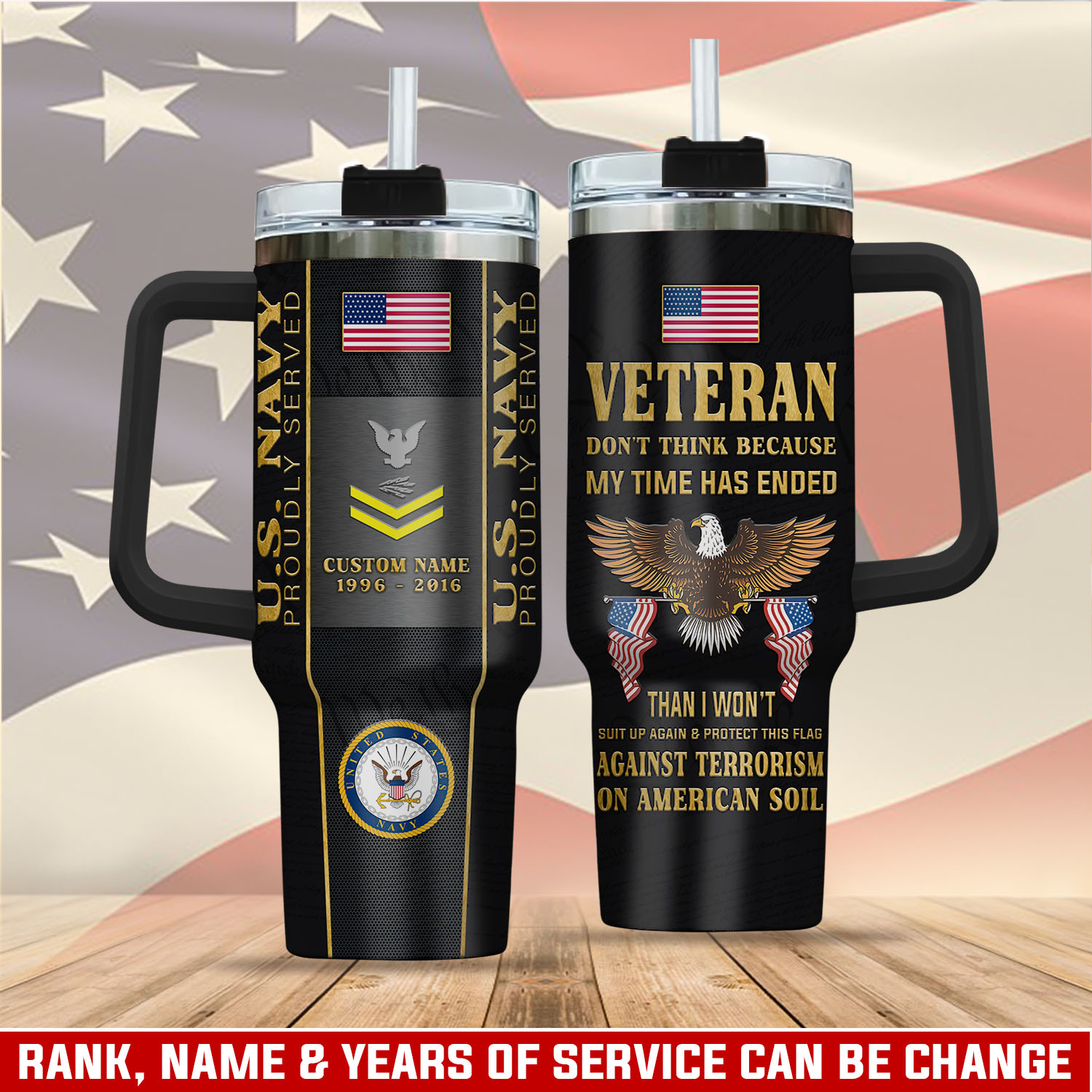 United States Navy Custom Stanley Cup 40 oz 30 oz Tumbler With HandleTVC2301413