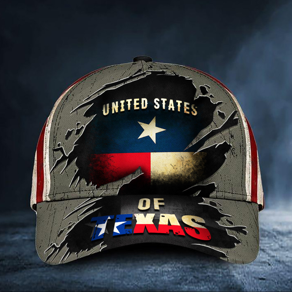 United States Of Texas Hat Unique Baseball Caps Patriotic Gifts For Him Hat Classic Cap Trucker Hats Custom Hats Gifts For Men & Women