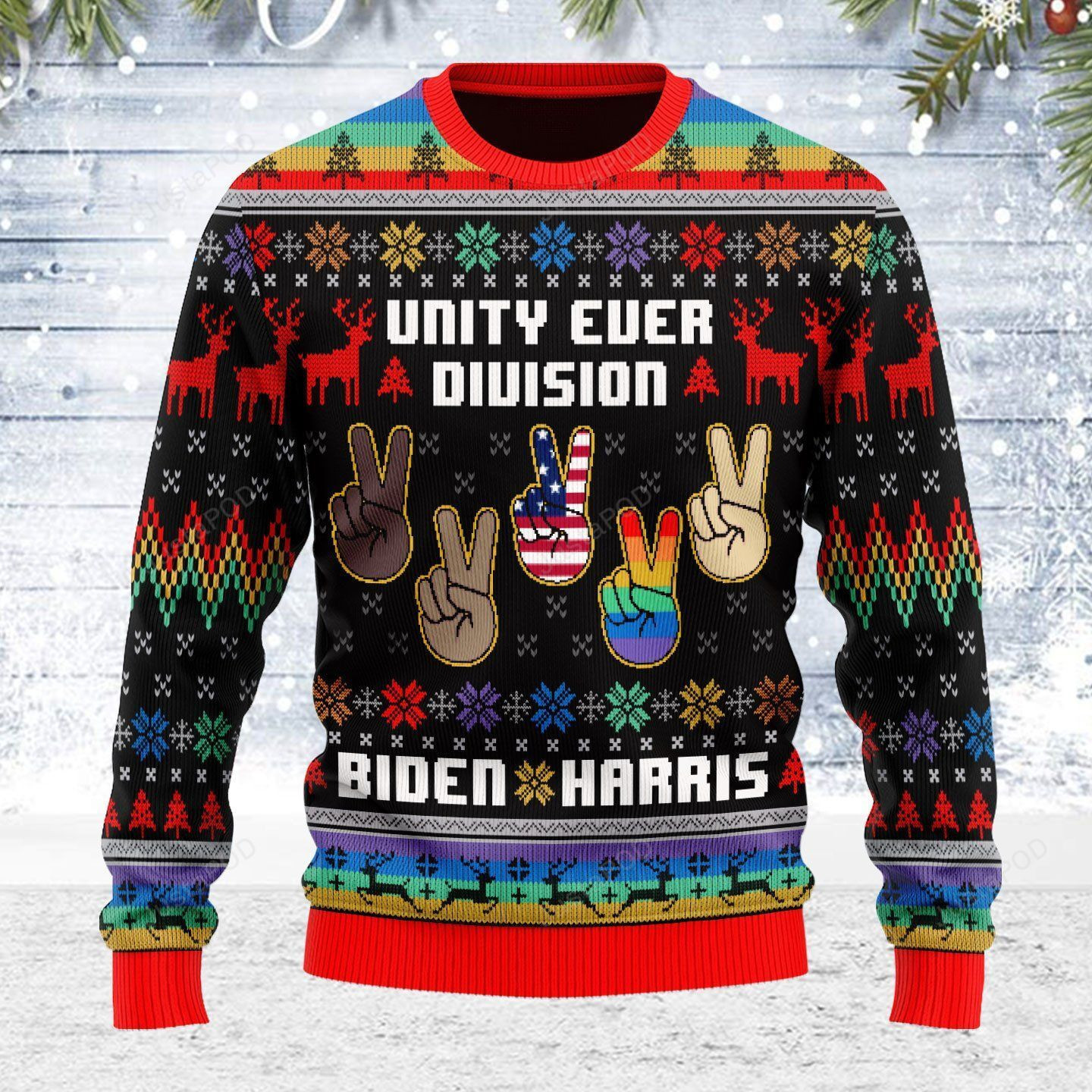 Unity Ever Division Ugly Christmas Sweater Adult 3D Funny Matching for family